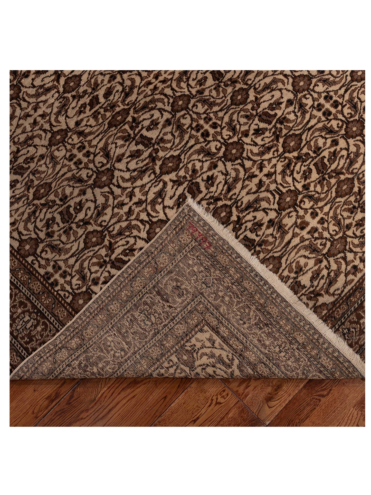 Sivas 79797 Ivory Brown 6.4x9.8 Hand Knotted Rug