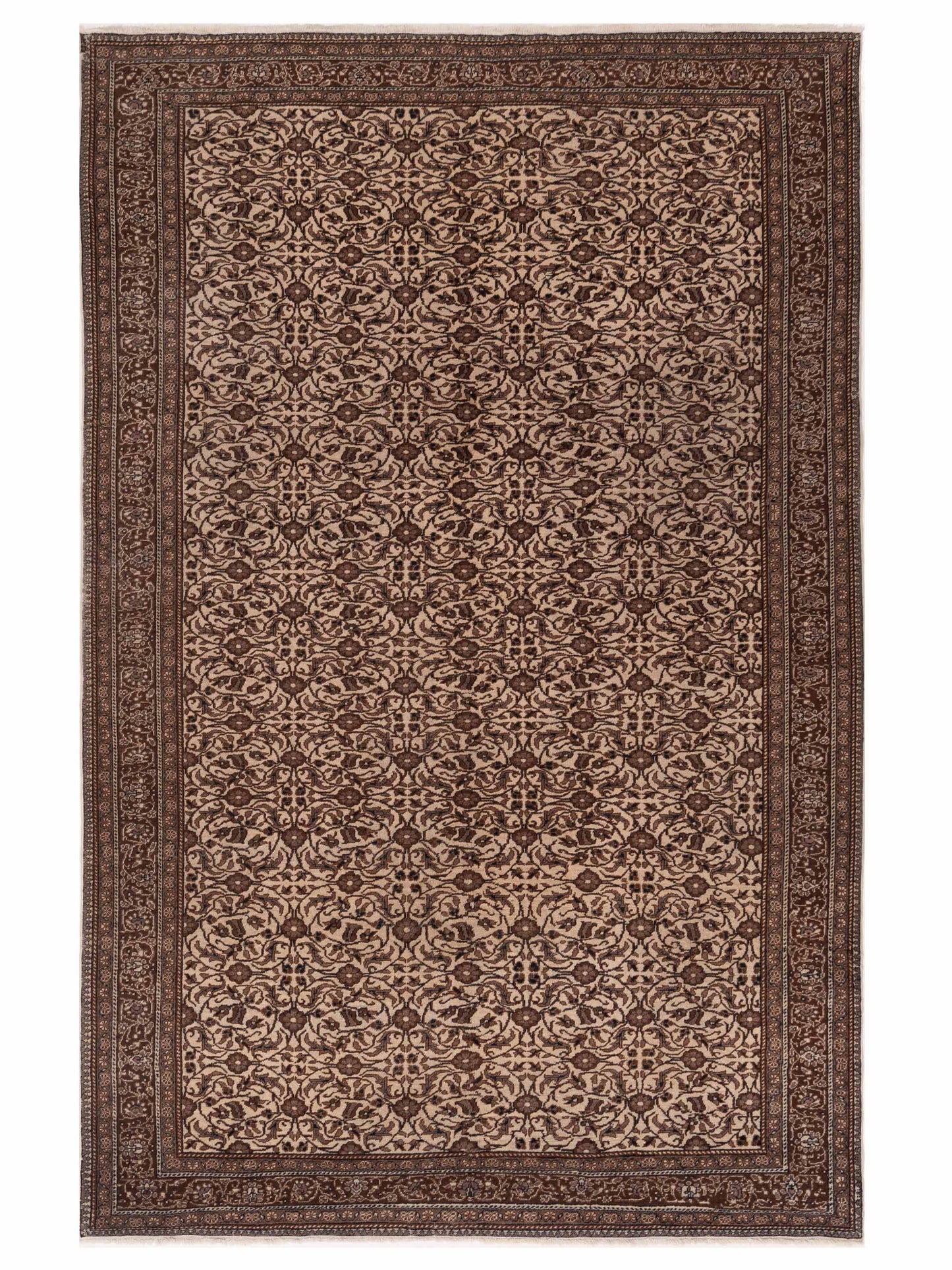 Rajpur Sivas Ivory Brown Traditional