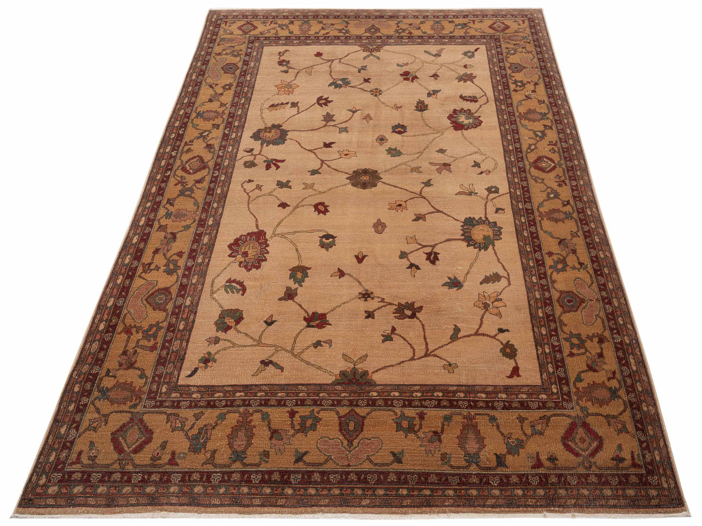 Elvan Serin Beige Gold 7.10x10.1 Hand Knotted Rug