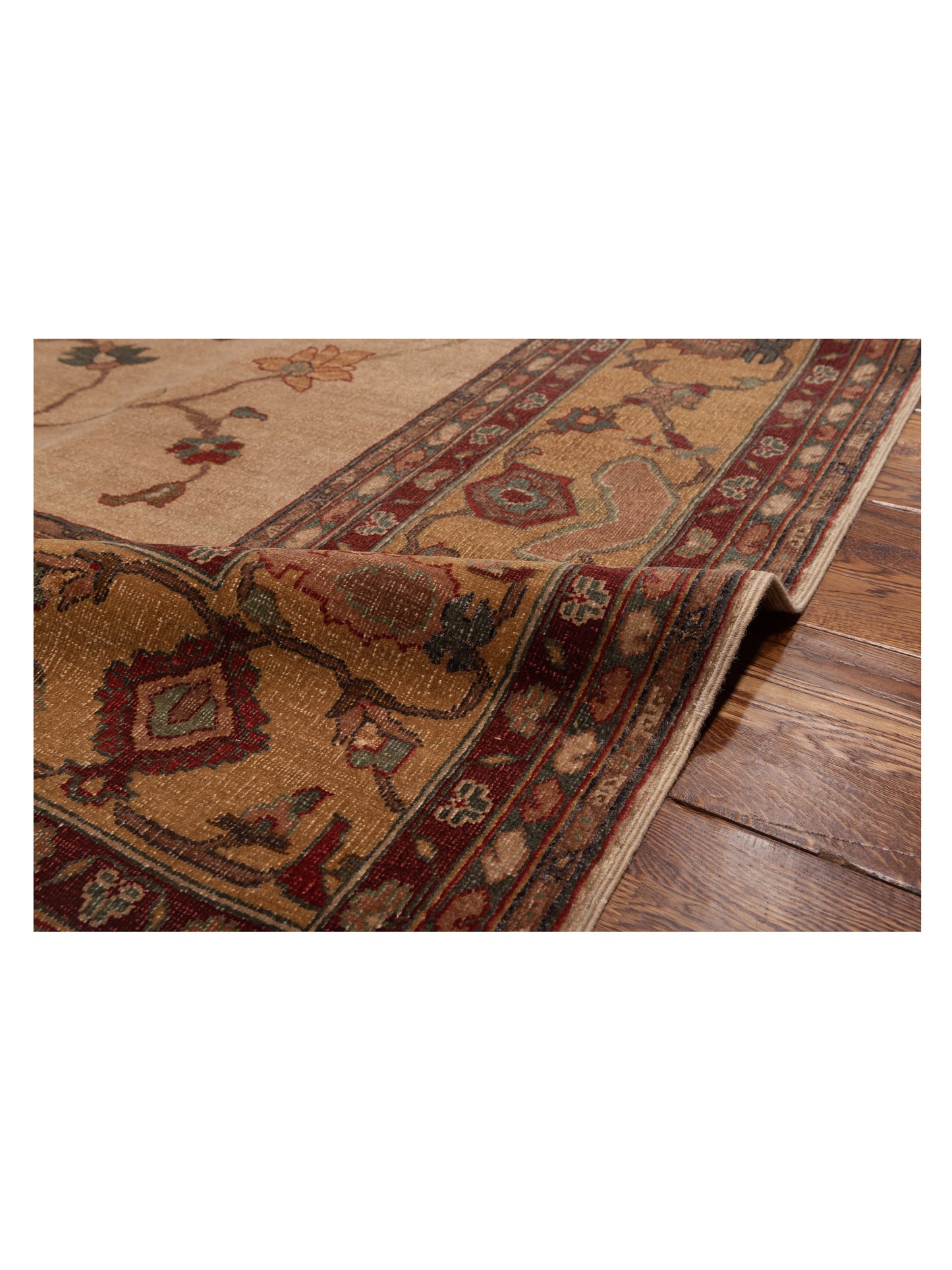 Elvan Serin Beige Gold 7.10x10.1 Hand Knotted Rug