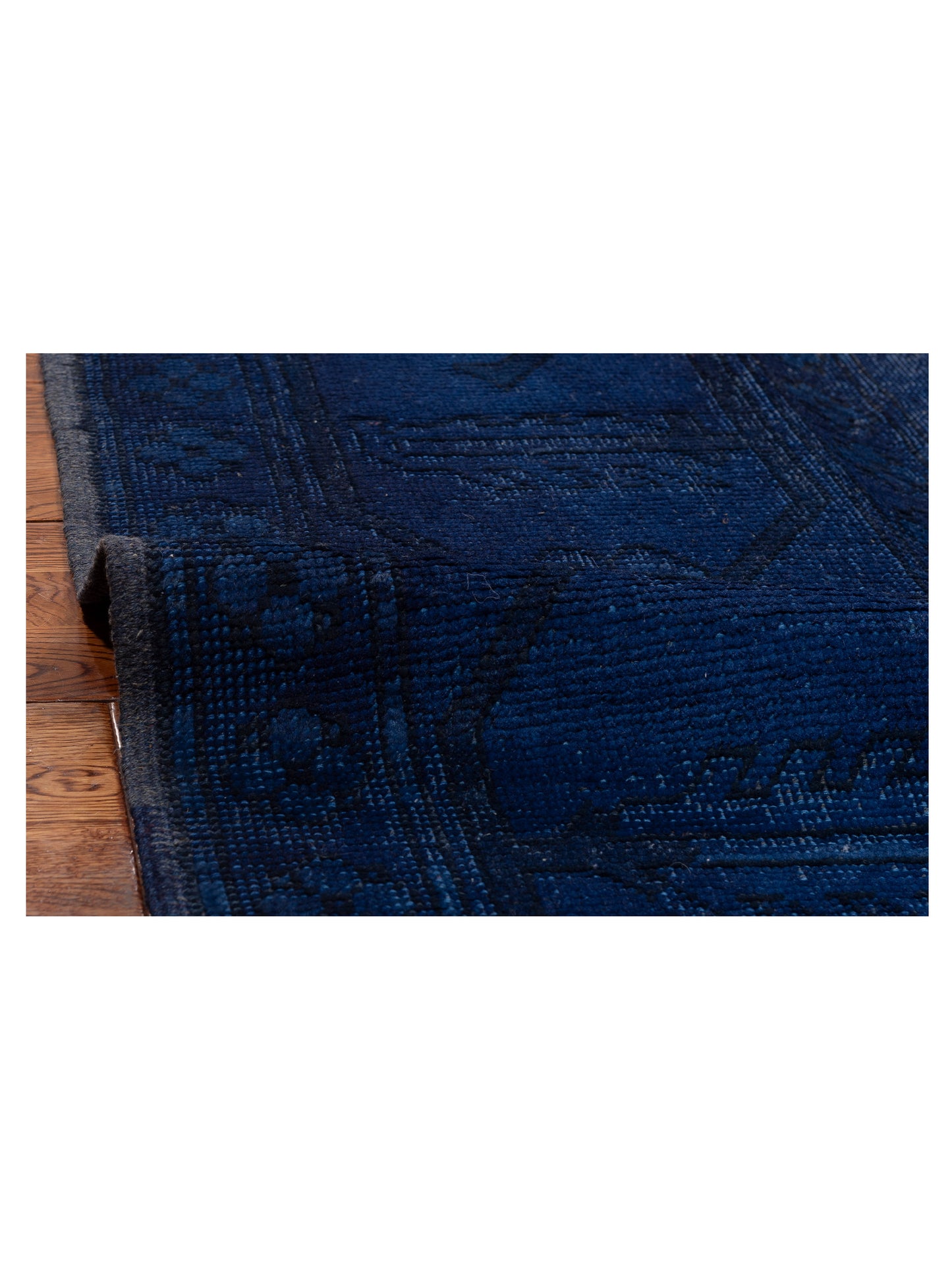 Vintage 79871 Indigo 13.6x15.2 Hand Knotted Rug
