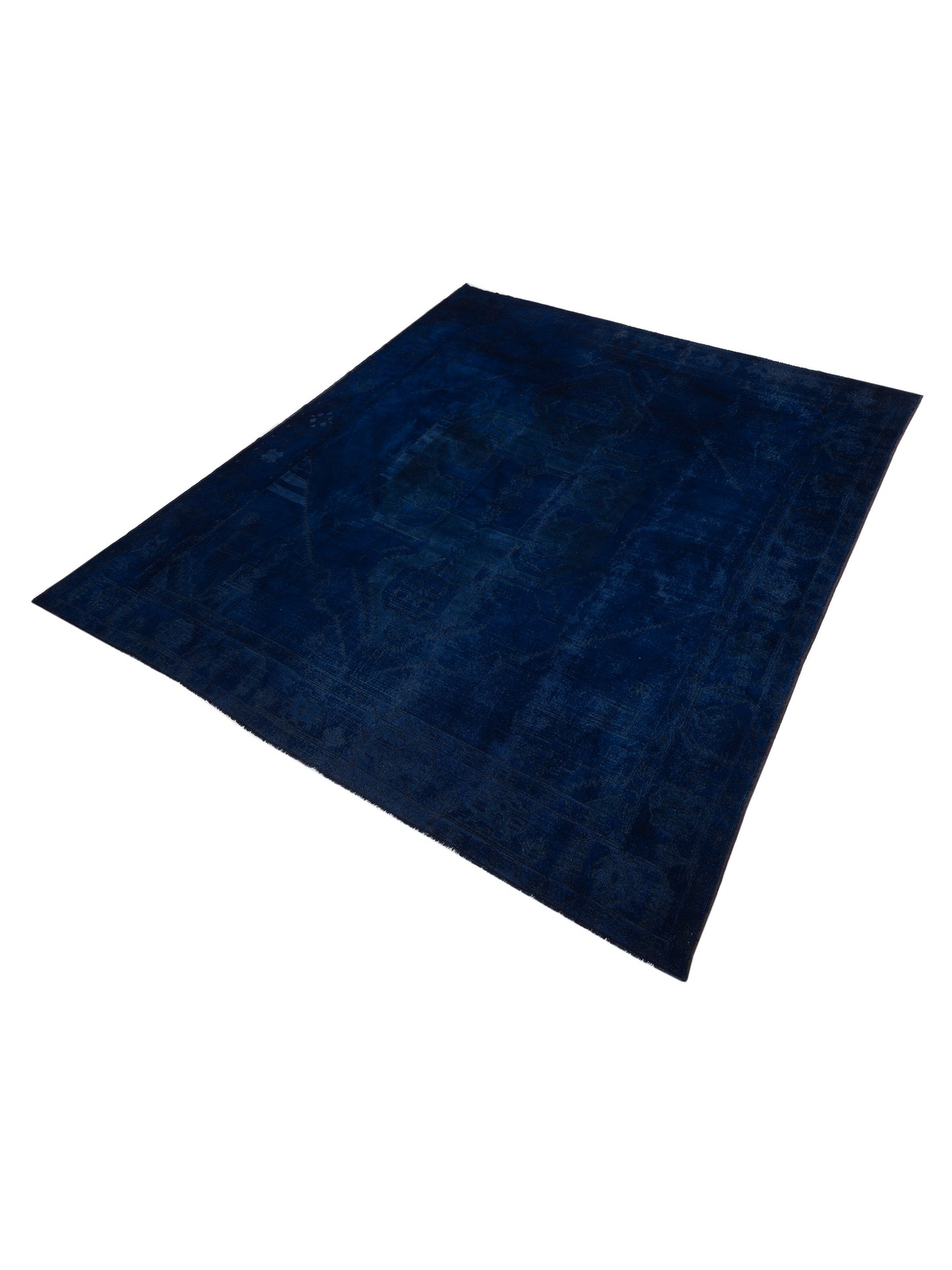 Vintage 79880 Indigo 13x15.3 Hand Knotted Rug