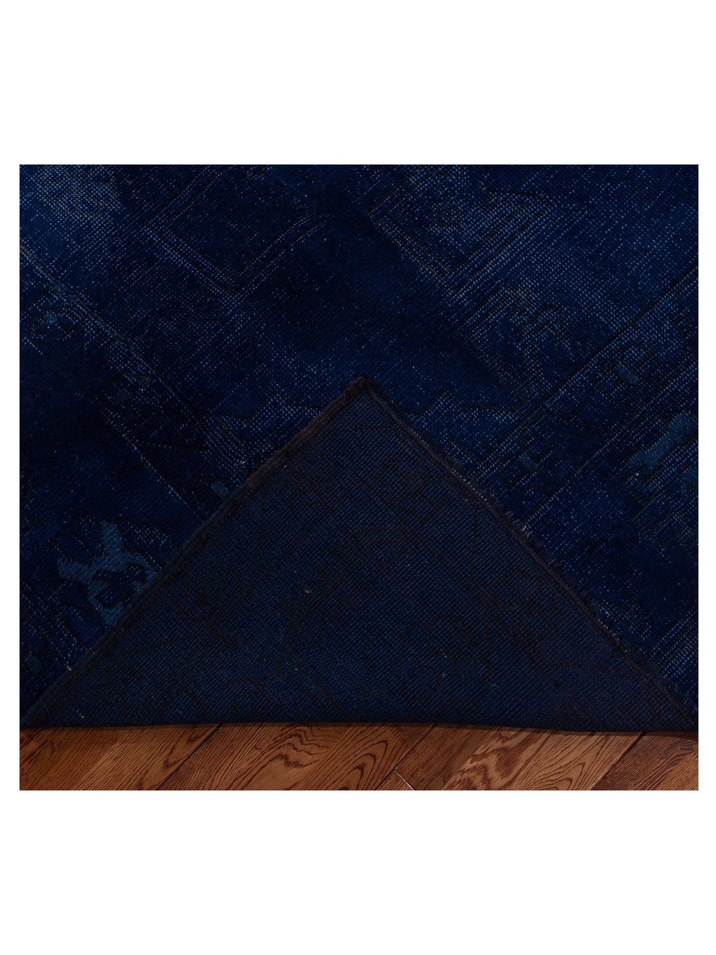 Vintage 79880 Indigo 13x15.3 Hand Knotted Rug