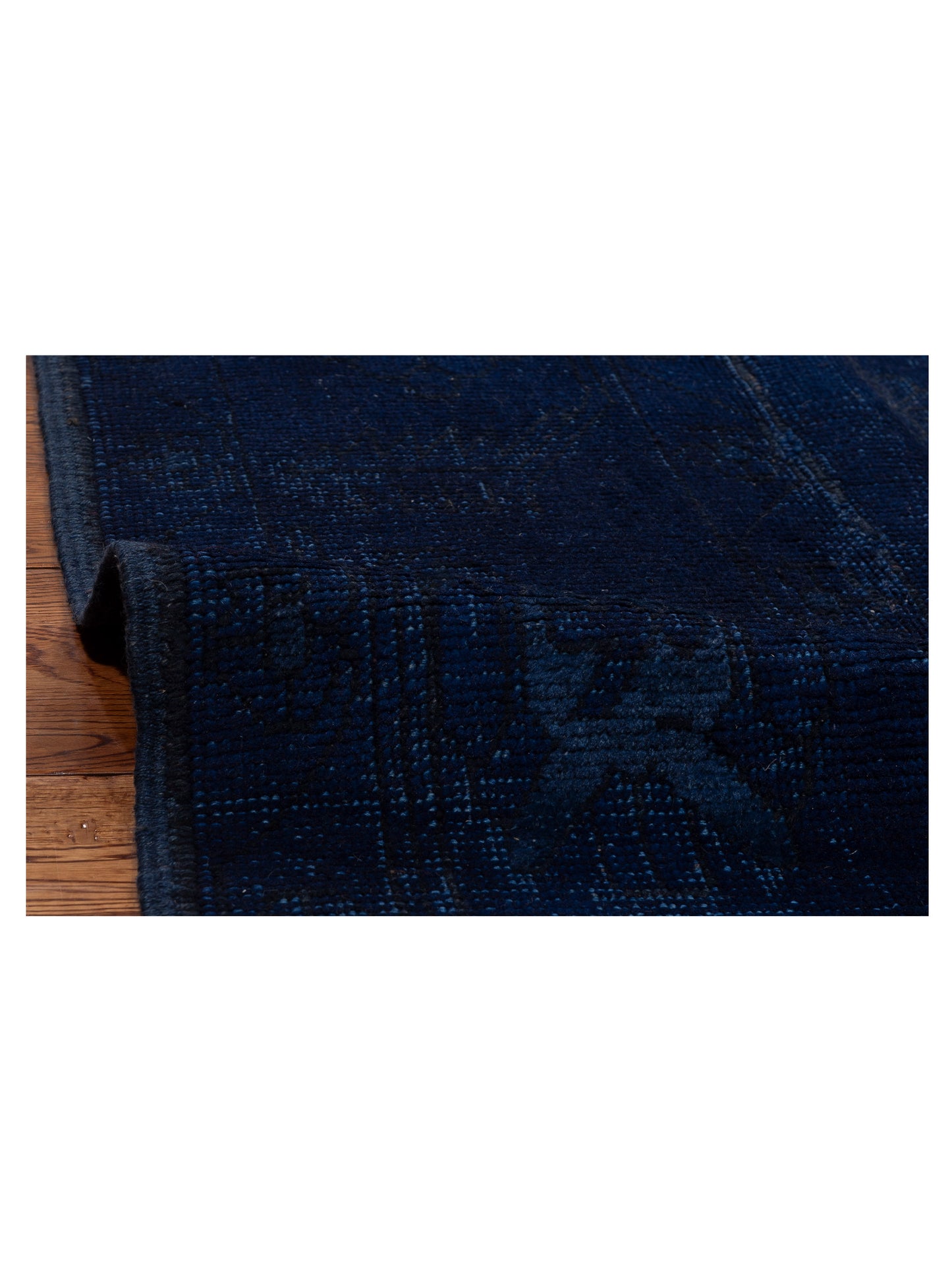 Vintage 79880 Indigo 13x15.3 Hand Knotted Rug