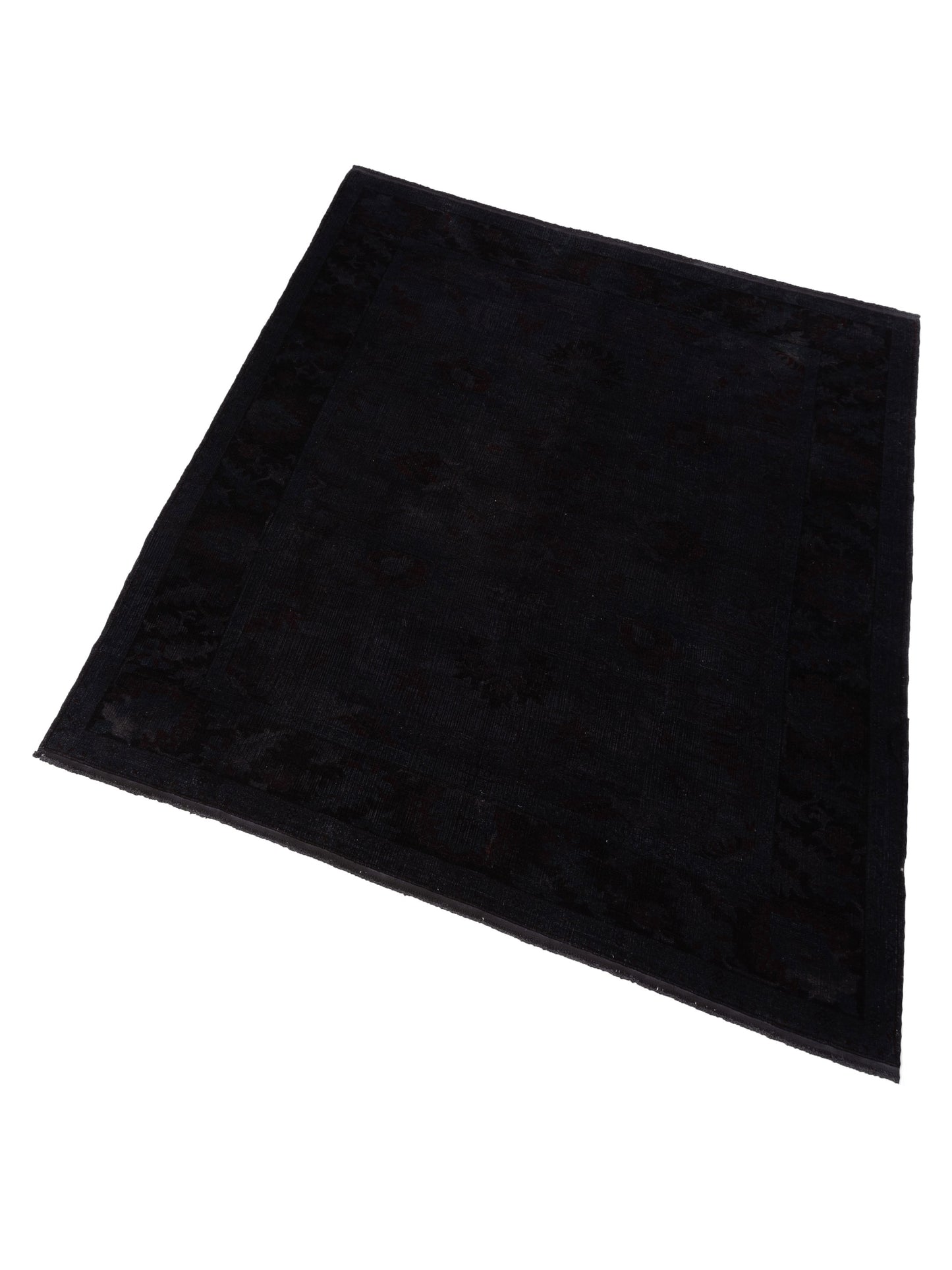 Elvan Nesif Charcoal 8.7x9.7 Hand Knotted Rug