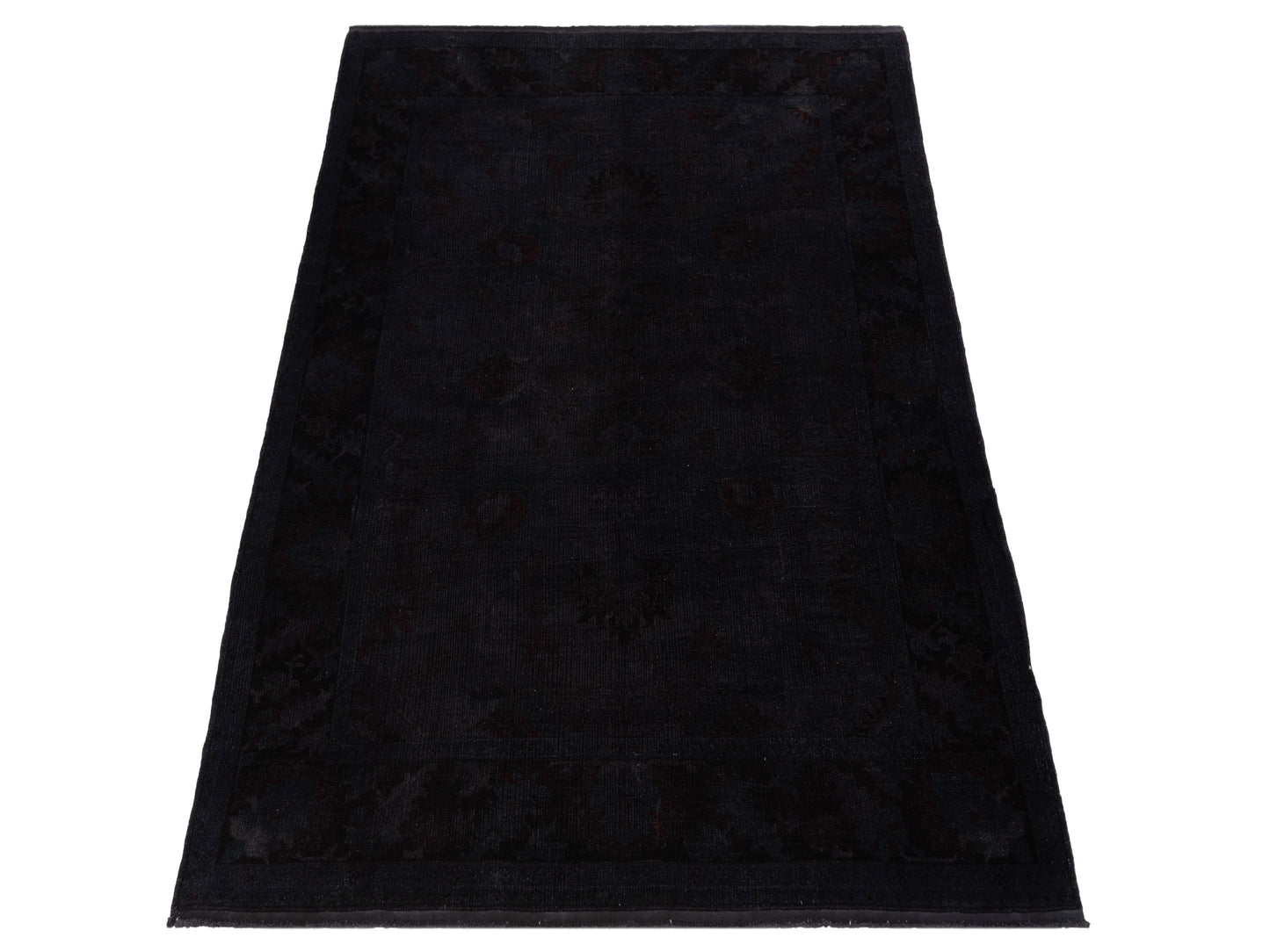 Elvan Nesif Charcoal 8.7x9.7 Hand Knotted Rug