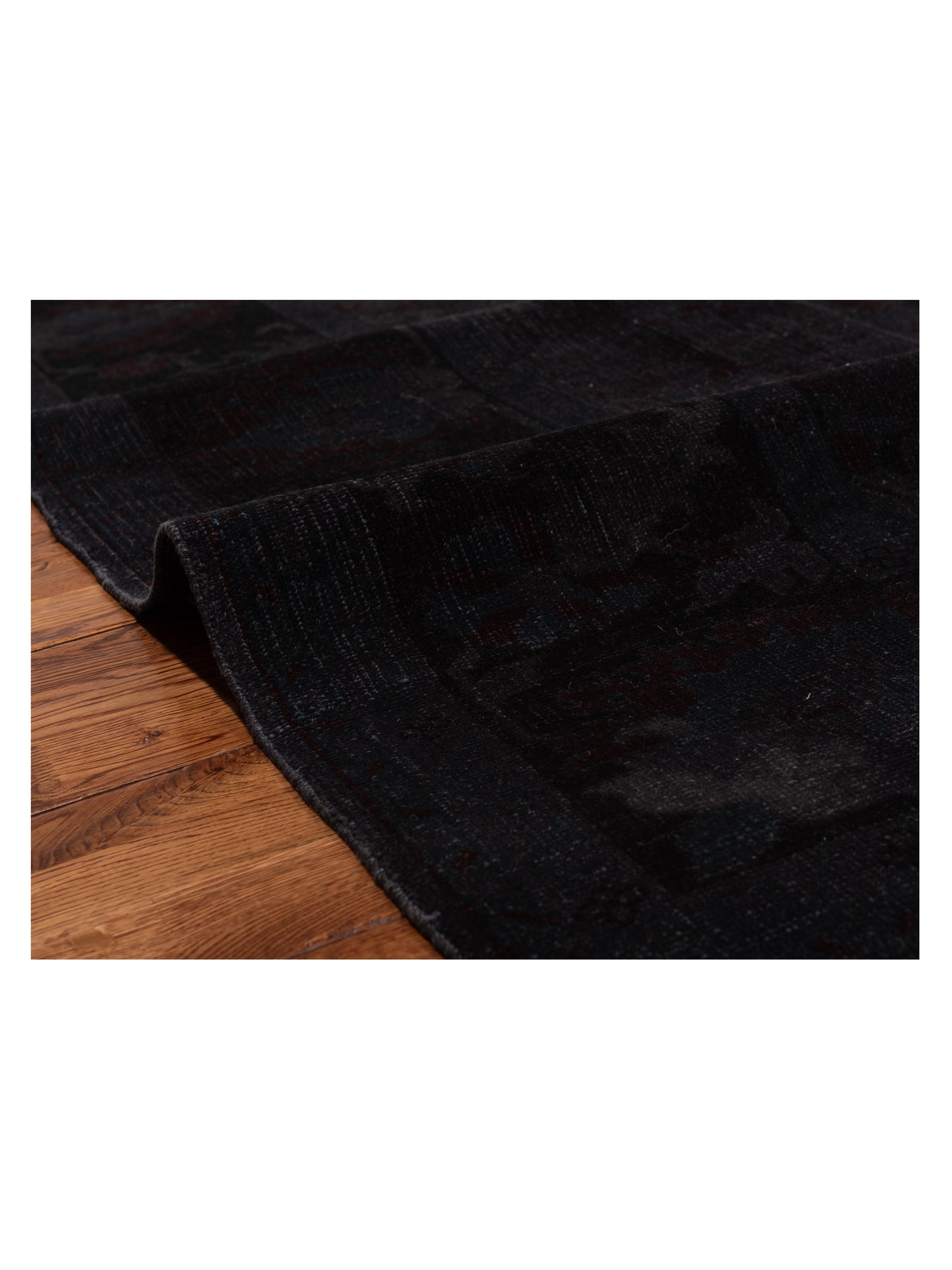 Elvan Nesif Charcoal 8.7x9.7 Hand Knotted Rug
