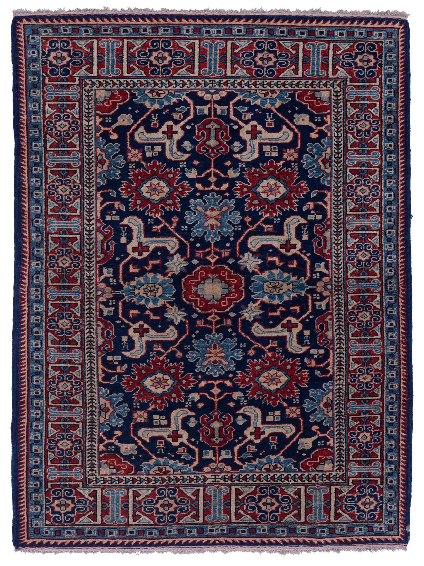 Pasha Turkish Shirwan Navy Red Traditional