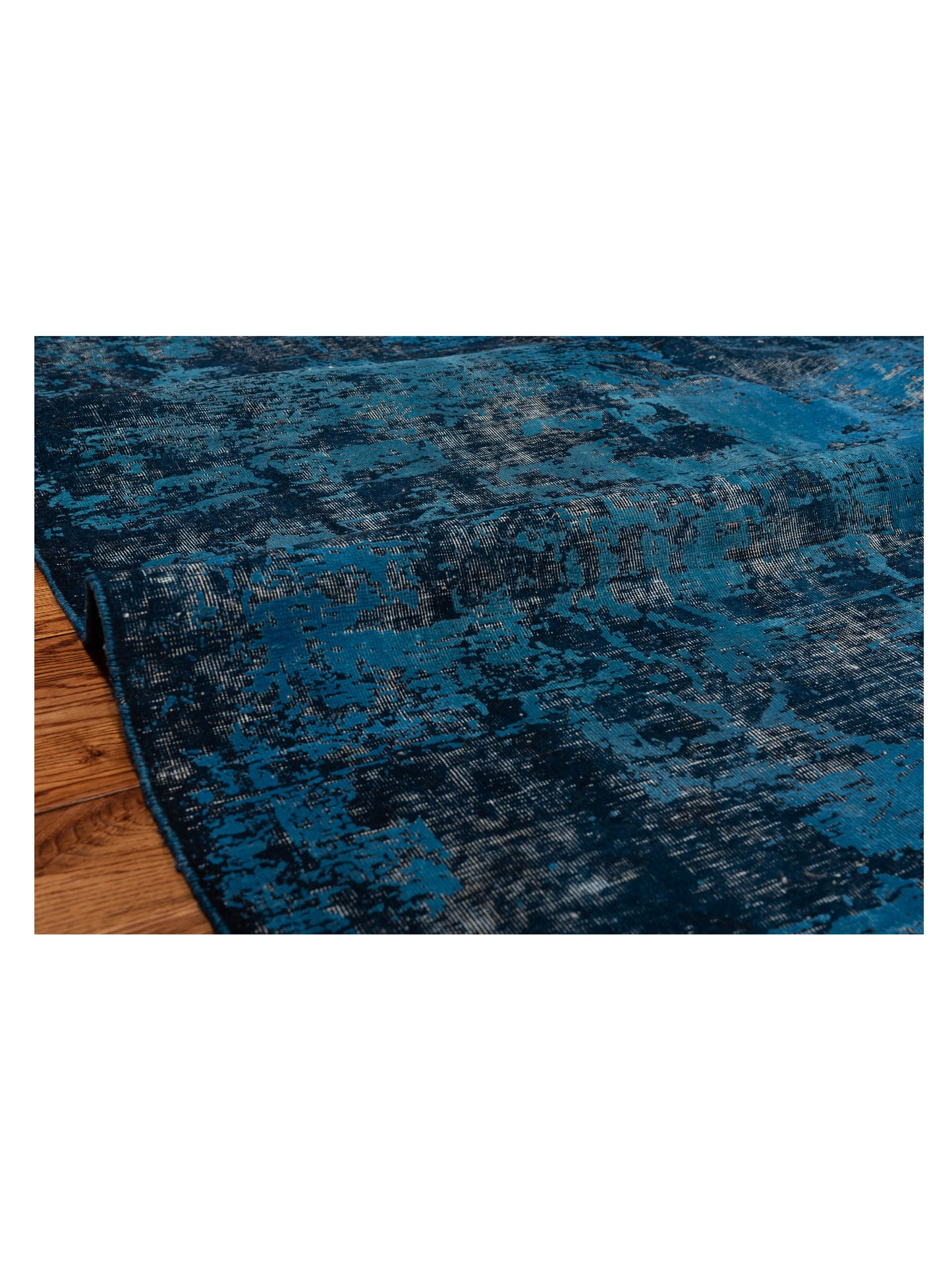Vintage 80063 Indigo 8.8x12.3 Hand Knotted Rug