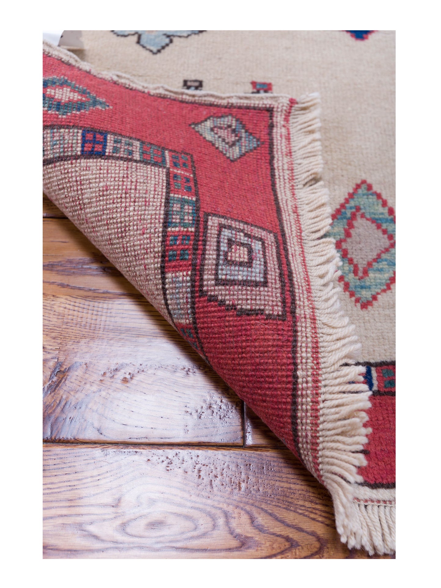 Milas 80084 Ivory Rust 3.1x3.11 Hand Knotted Rug