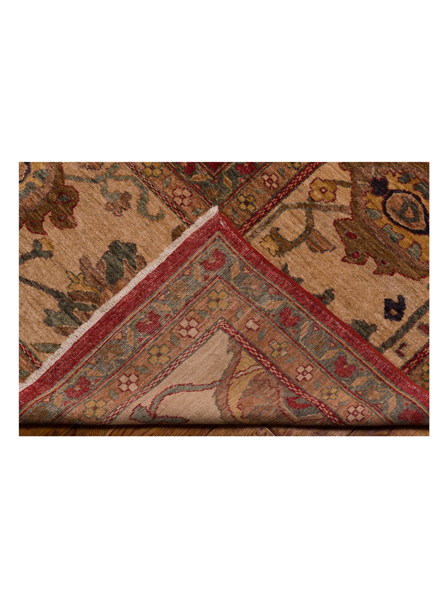 Elvan Nurgul Red Ivory 12.3x17.11 Hand Knotted Rug