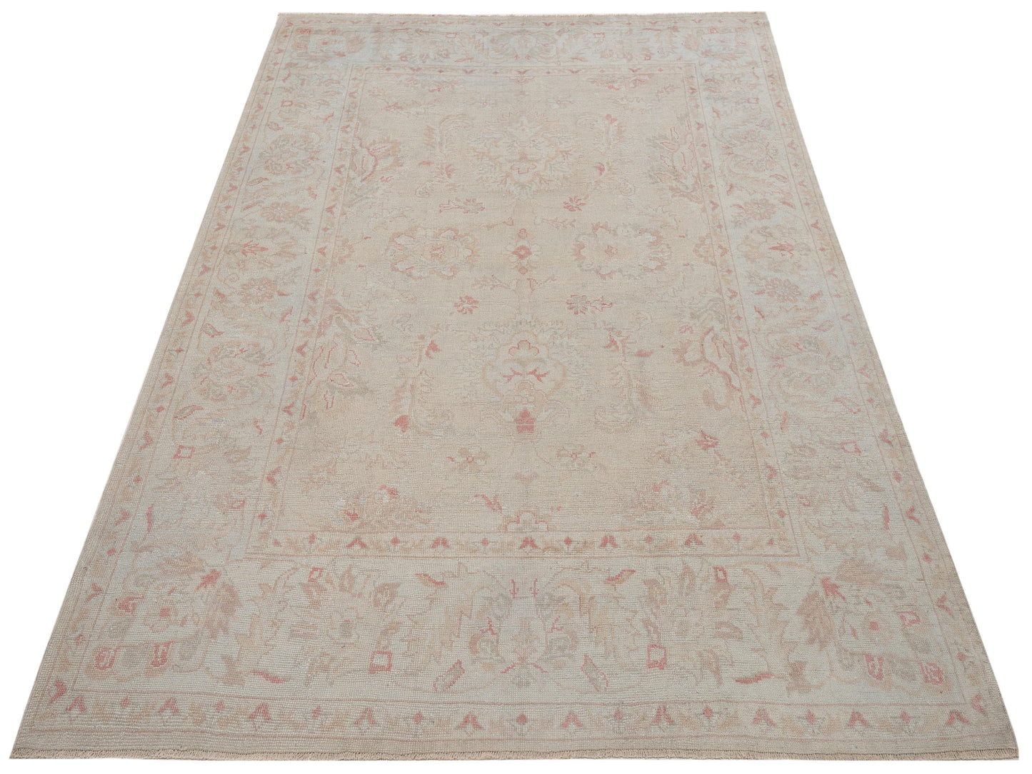 Anadol Oushak Neval Silver 8.1x10.5 Hand Knotted Rug