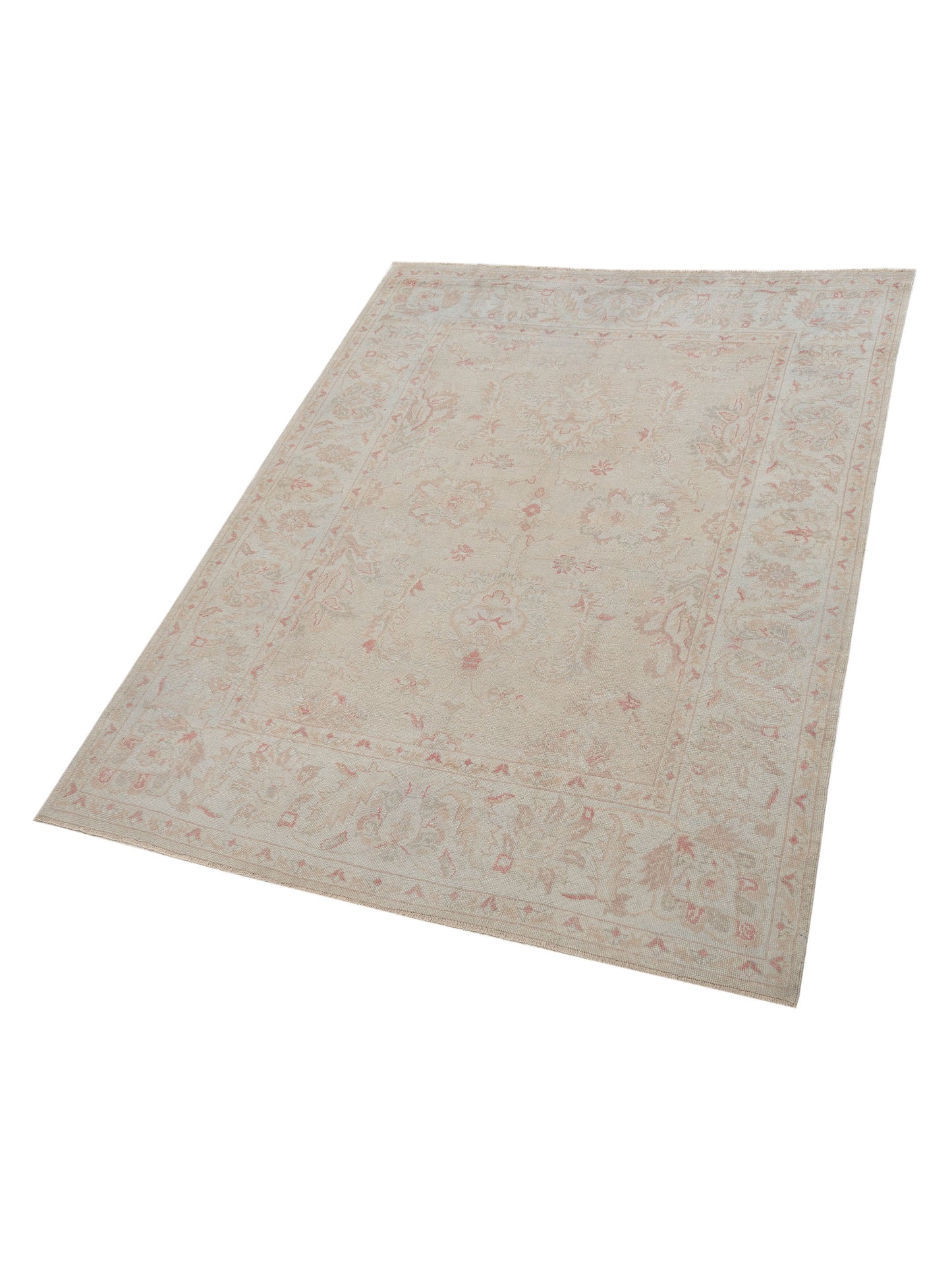 Anadol Oushak Neval Silver 8.1x10.5 Hand Knotted Rug