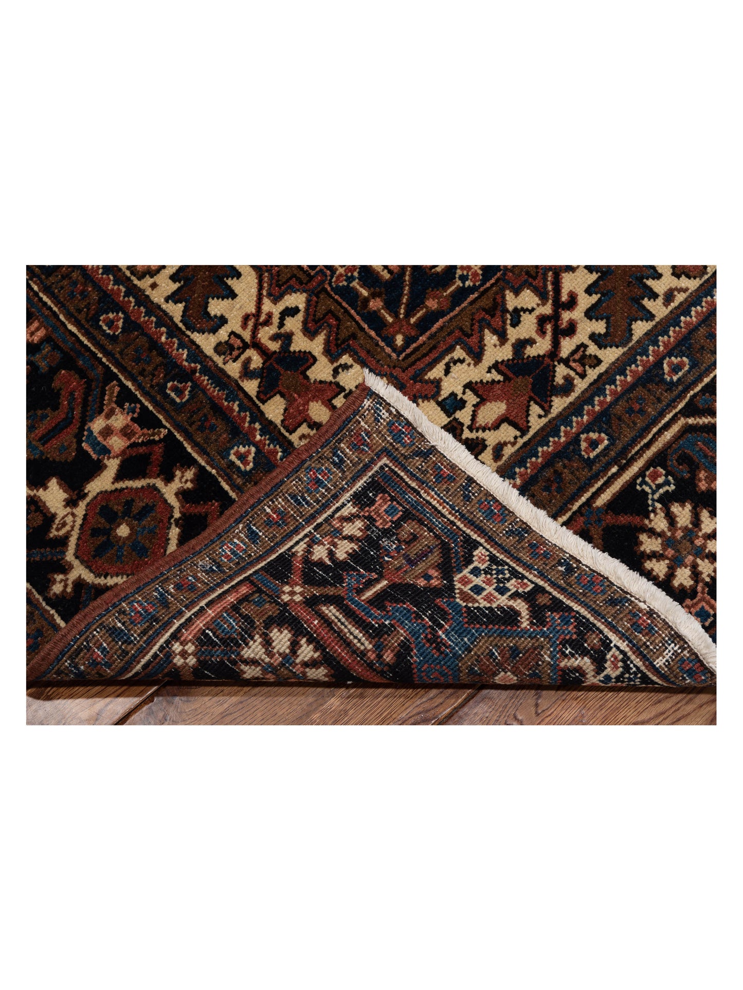 Antique Heirloom 80622 Rust Charcoal 8.6x10.8 Hand Knotted Rug