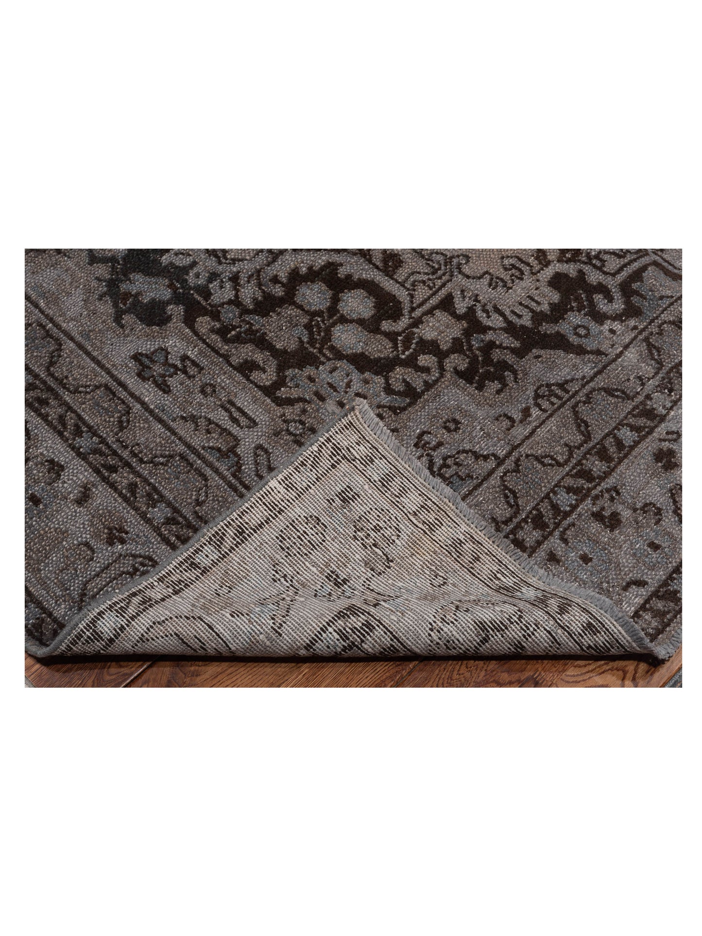 Vintage 80628 Gray 8.7x11.8 Hand Knotted Rug