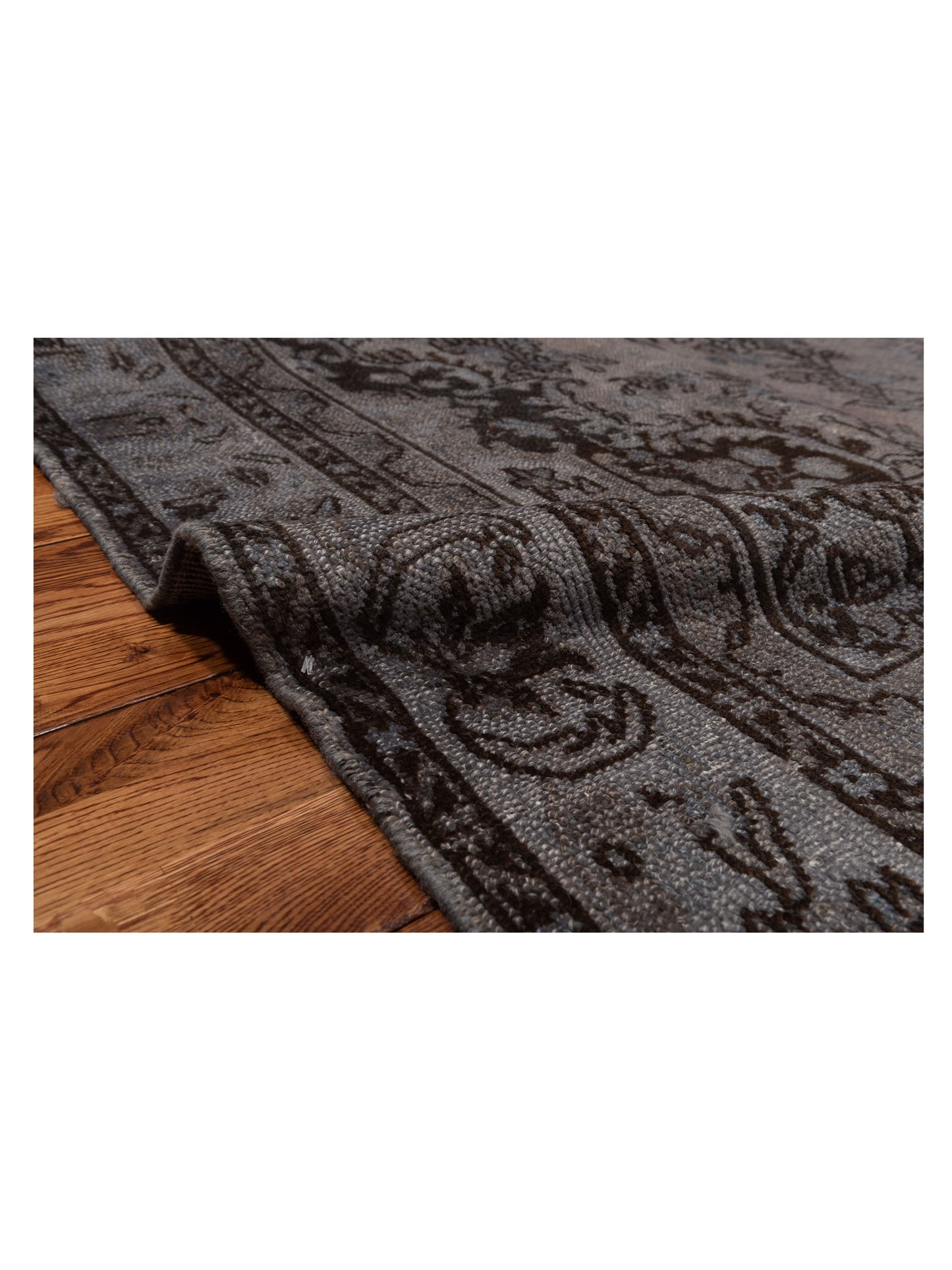 Vintage 80628 Gray 8.7x11.8 Hand Knotted Rug