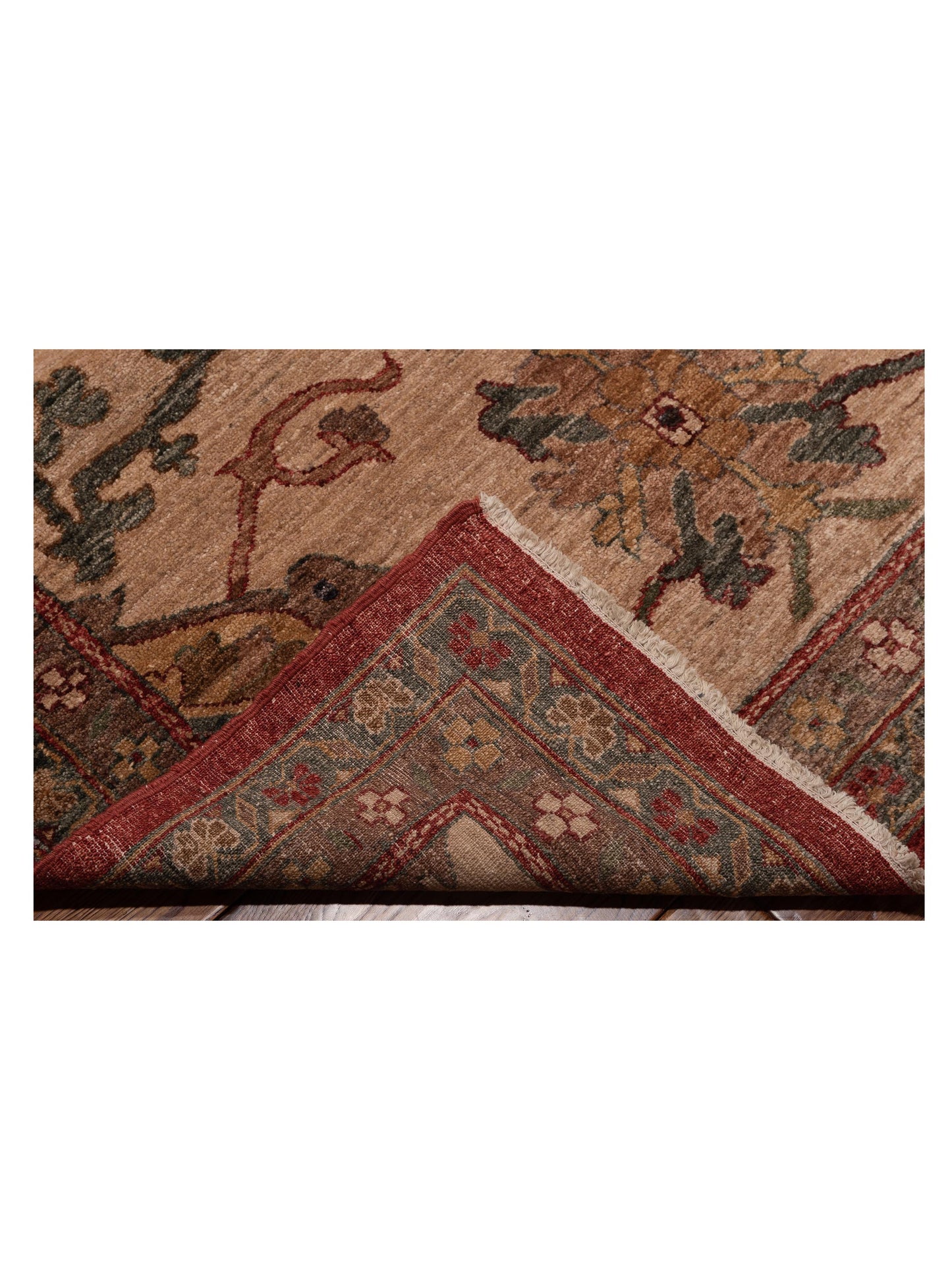 Elvan Nurgul Red Ivory 12x17.10 Hand Knotted Rug