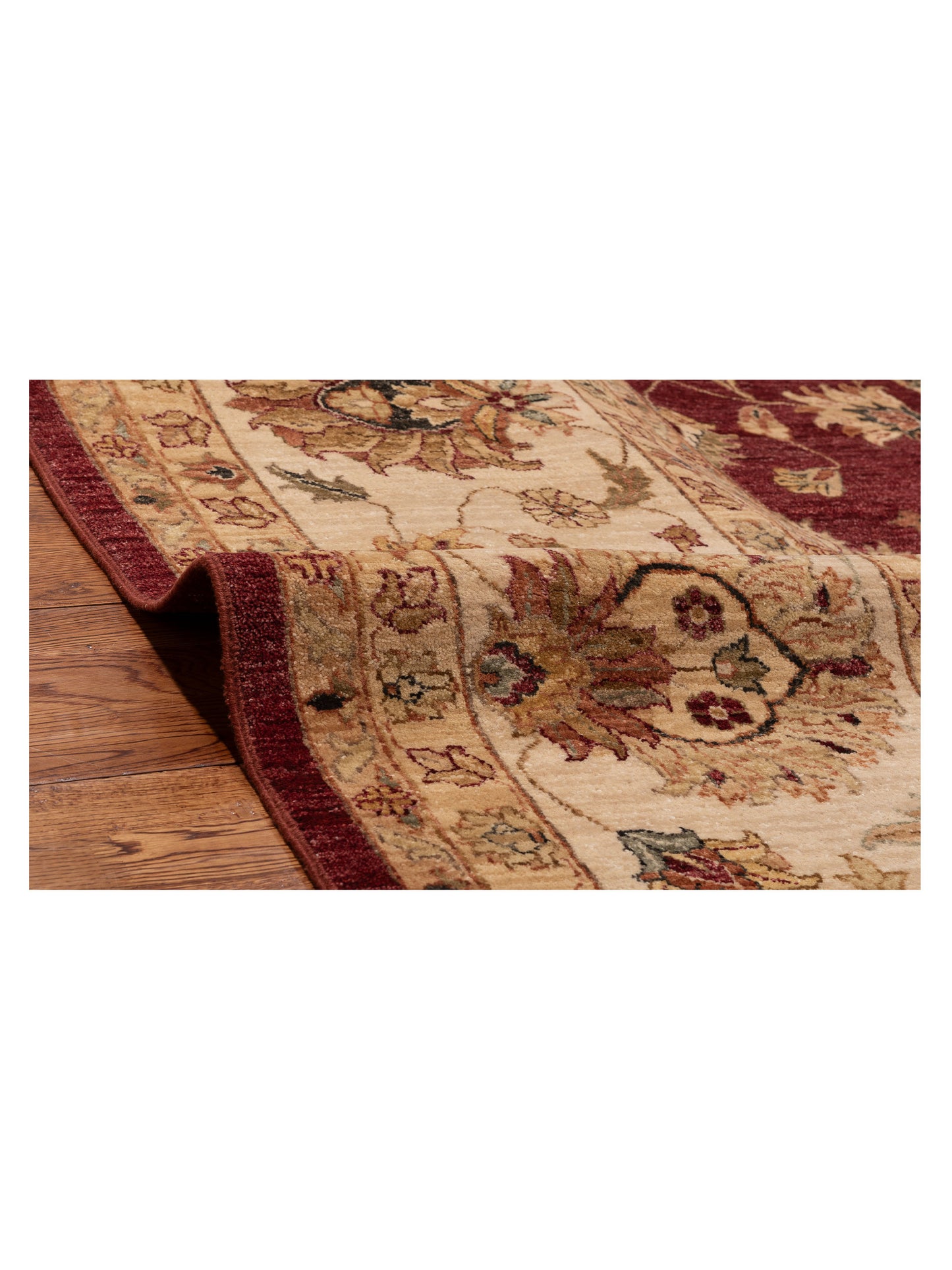 Ghazani 81173 Red Ivory 11.11x15.11 Hand Knotted Rug