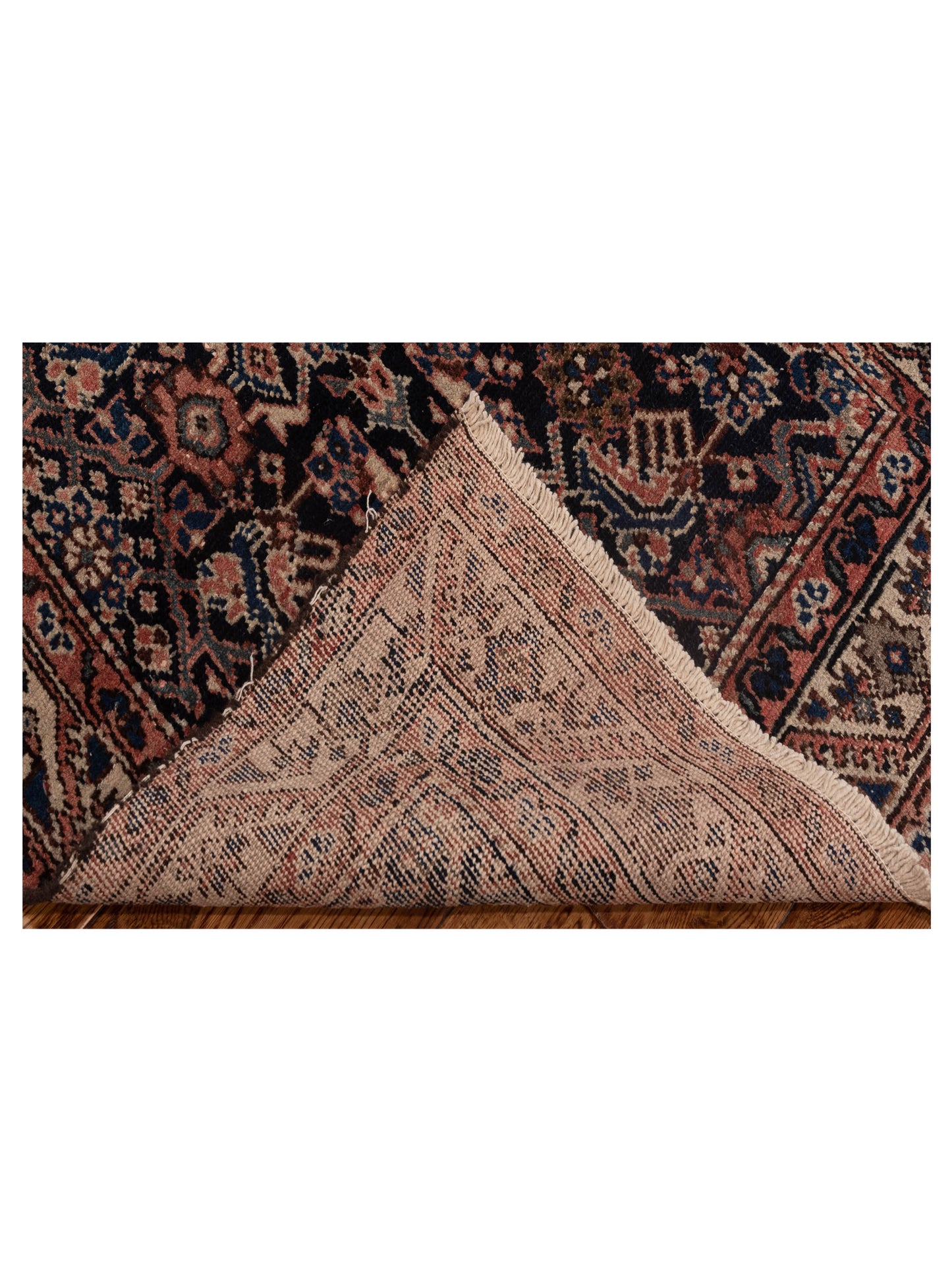 Antique Heirloom 81212 Brown Ivory 3.4x9.4 Hand Knotted Rug