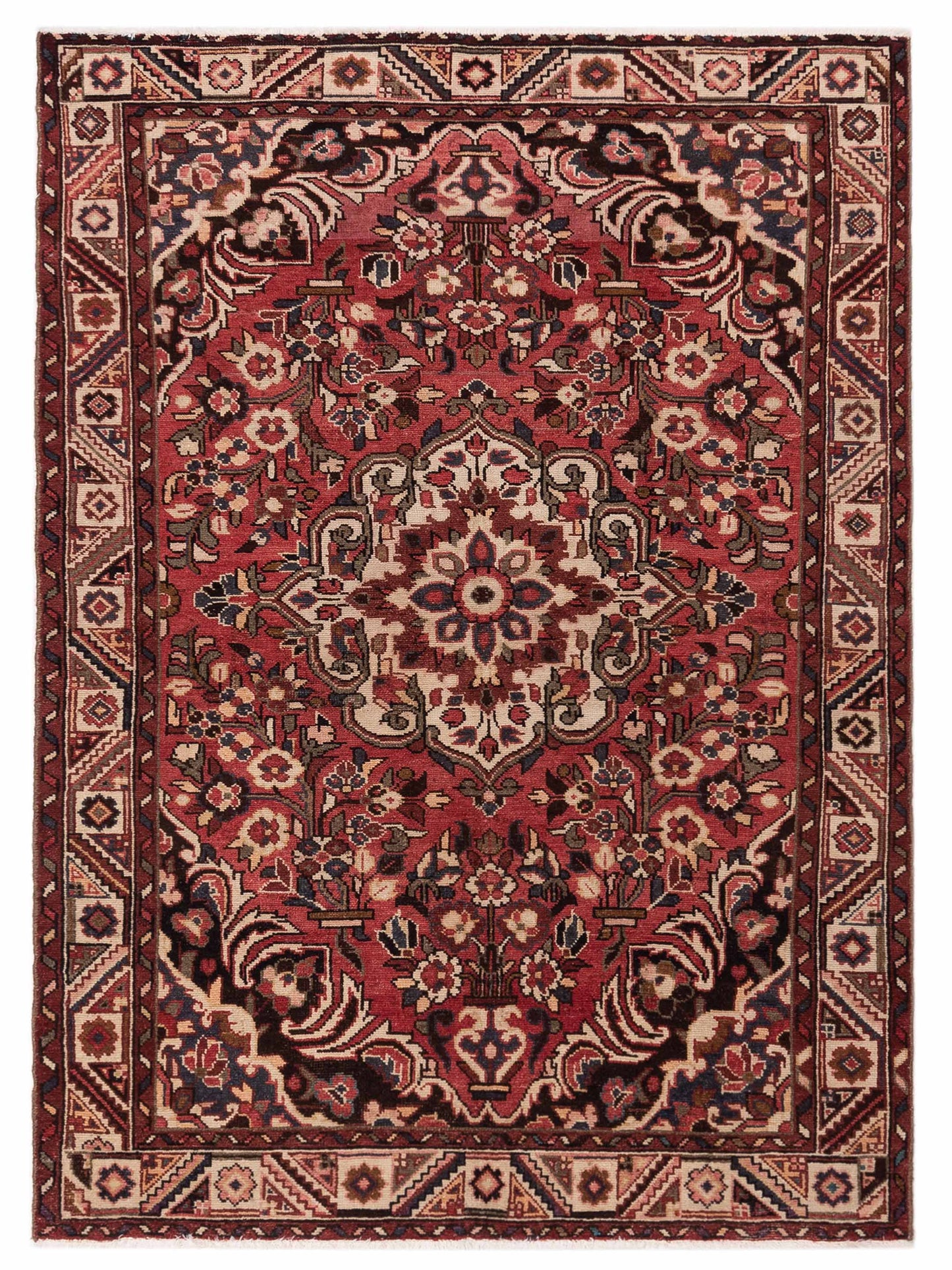 Pasha Antique Heirloom Brick Ivory Traditional