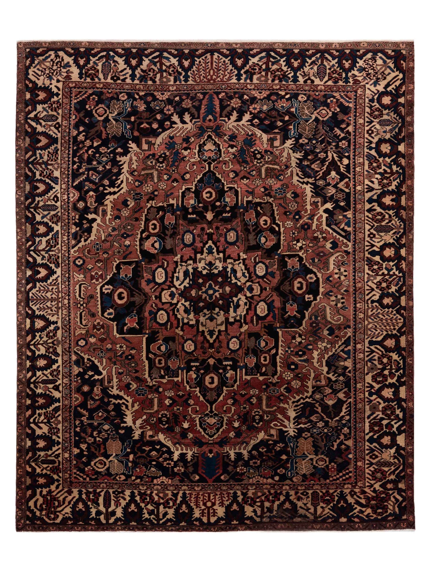 Pasha Antique Heirloom Pink Ivory Traditional