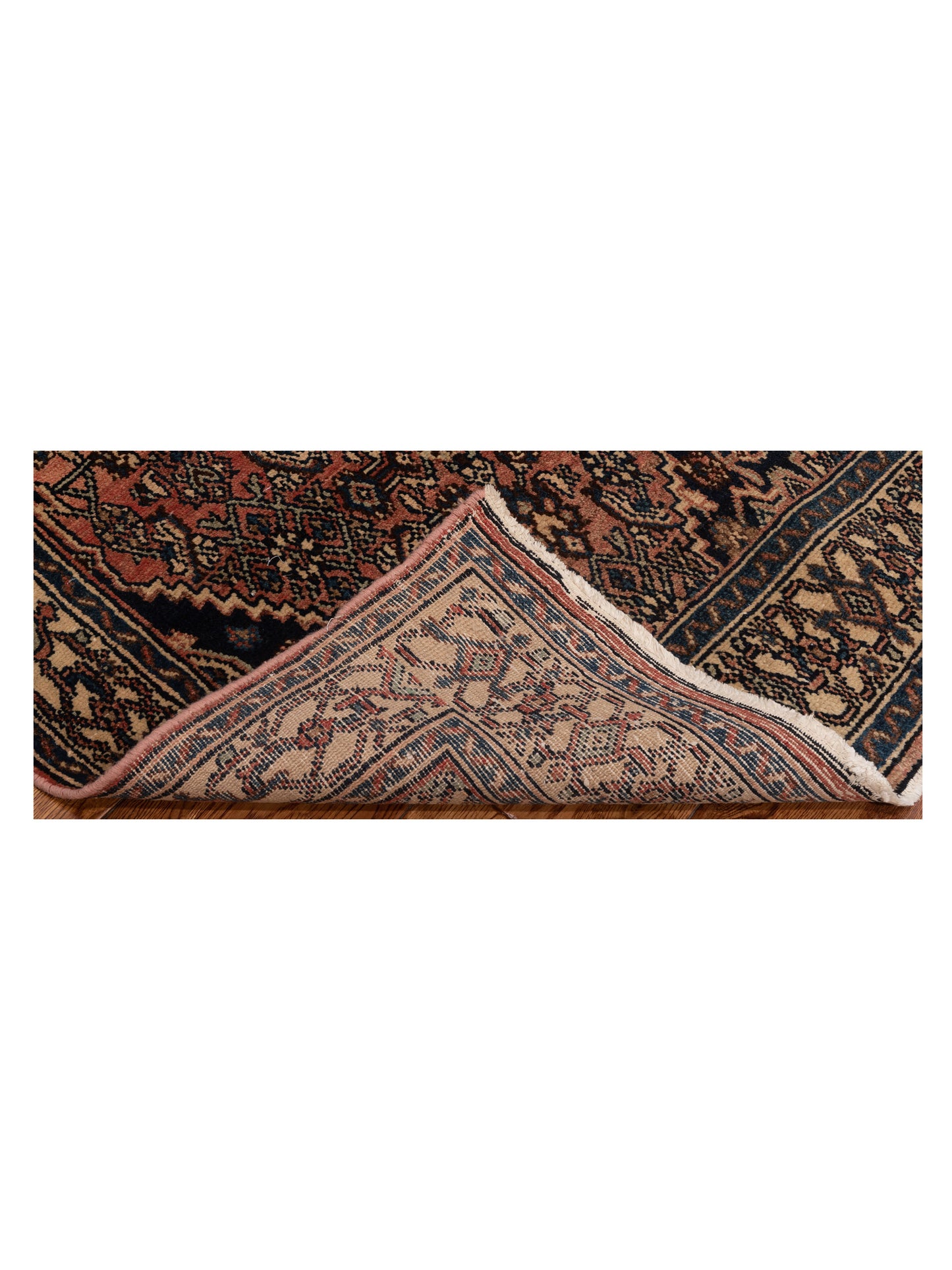 Antique Heirloom 81354 Pink Ivory 3.8x16.11 Hand Knotted Rug