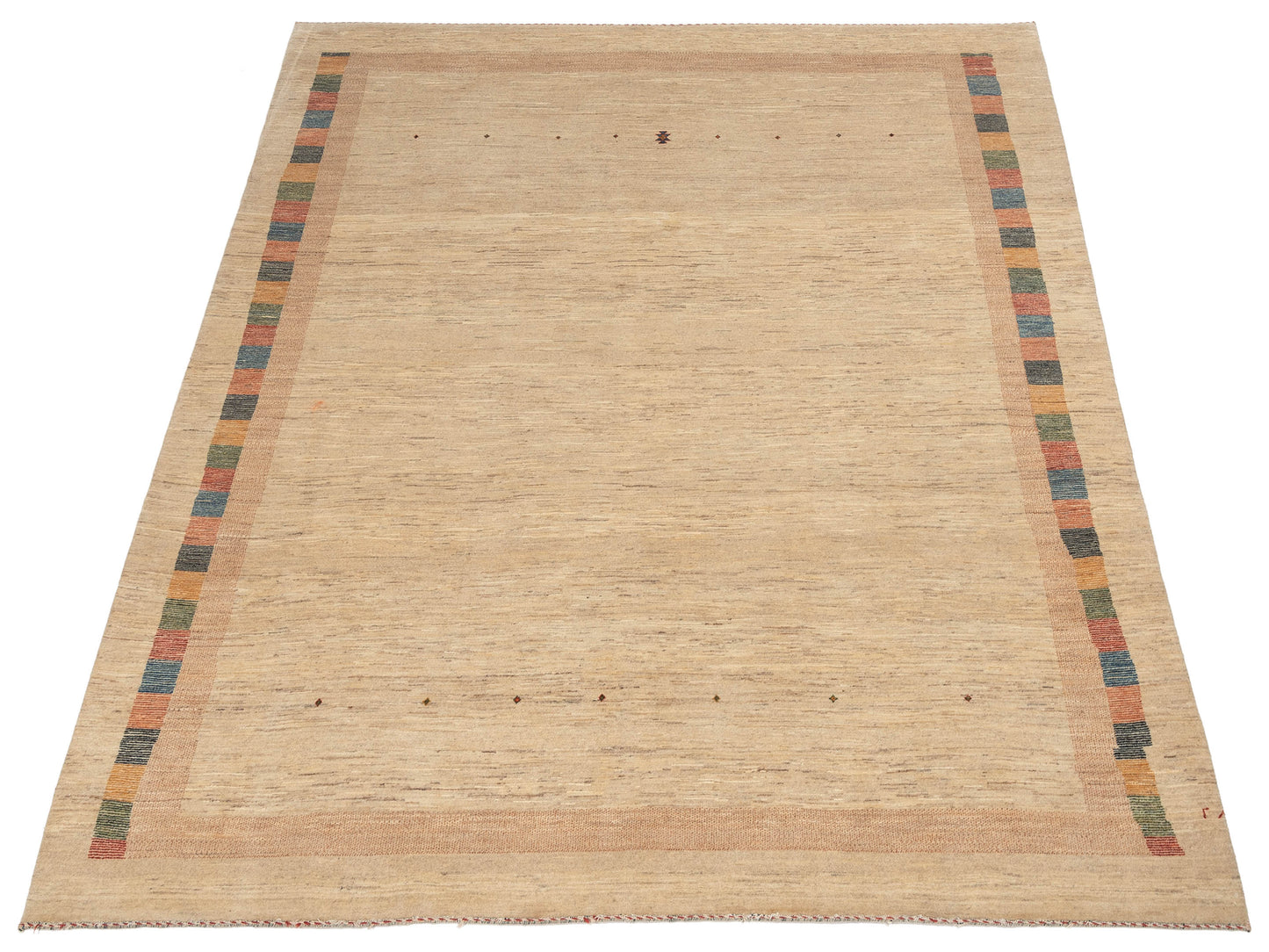 Modern Gabbeh 81399 Ivory 8x9.8 Hand Knotted Rugs