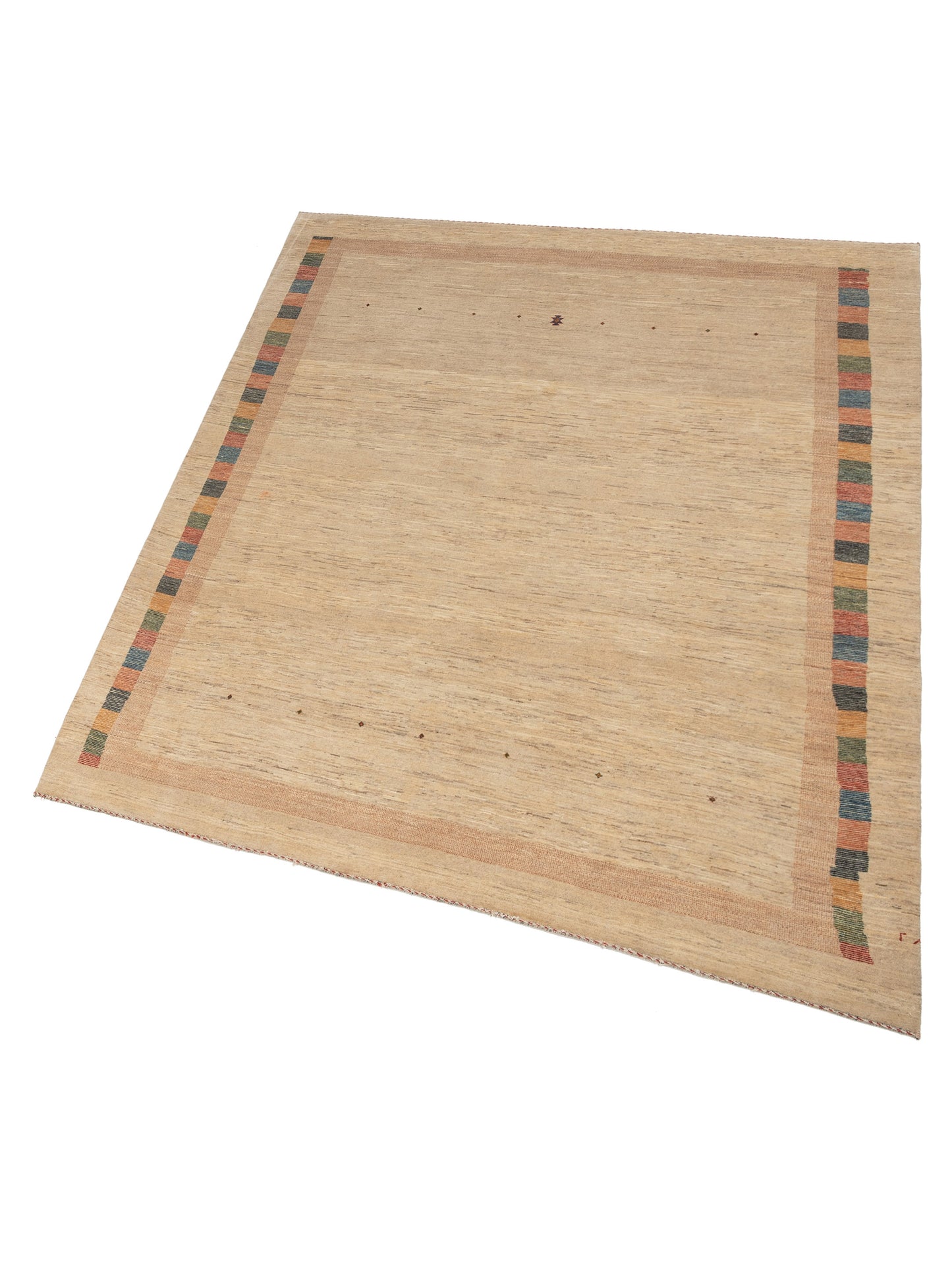 Modern Gabbeh 81399 Ivory 8x9.8 Hand Knotted Rugs