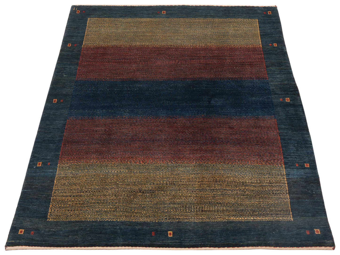 Modern Gabbeh 81401 Multi Multi 4.11x6.9 Hand Knotted Rugs