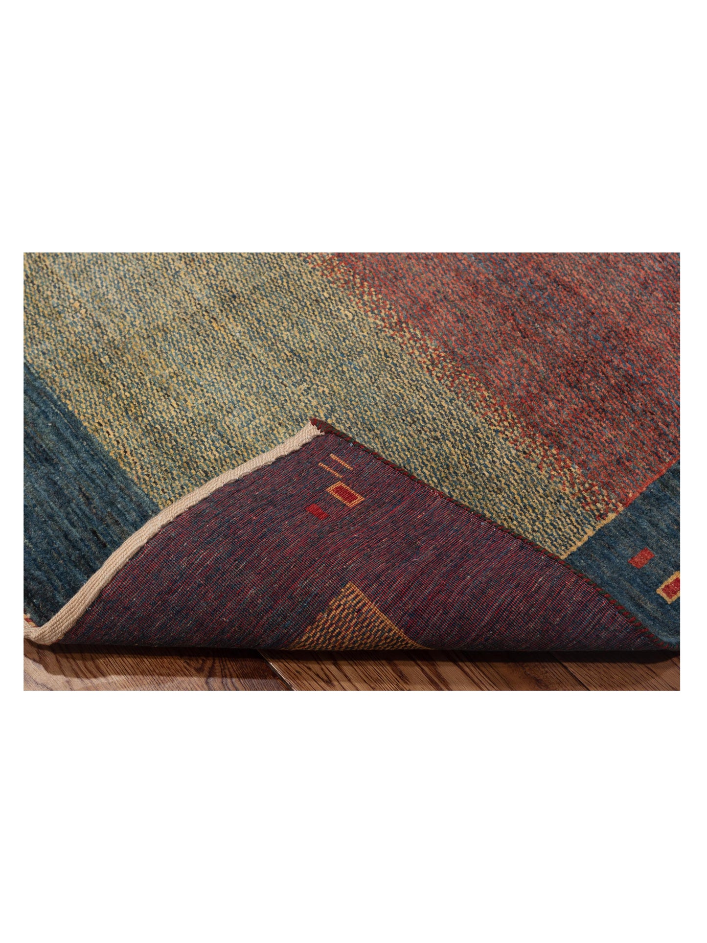 Modern Gabbeh 81401 Multi Multi 4.11x6.9 Hand Knotted Rugs
