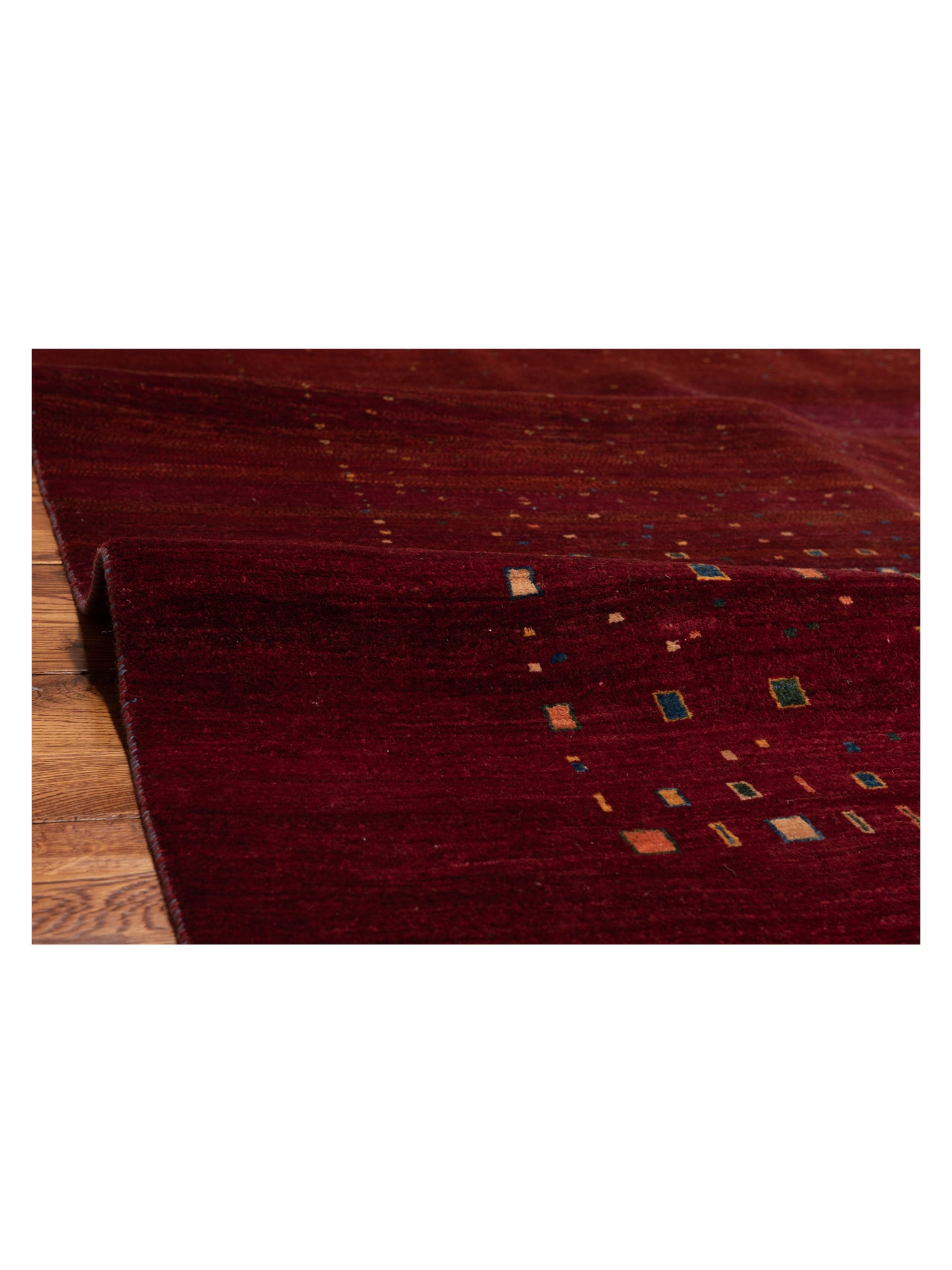 Modern Gabbeh 81420 Red 7.4x8.10 Hand Knotted Rugs