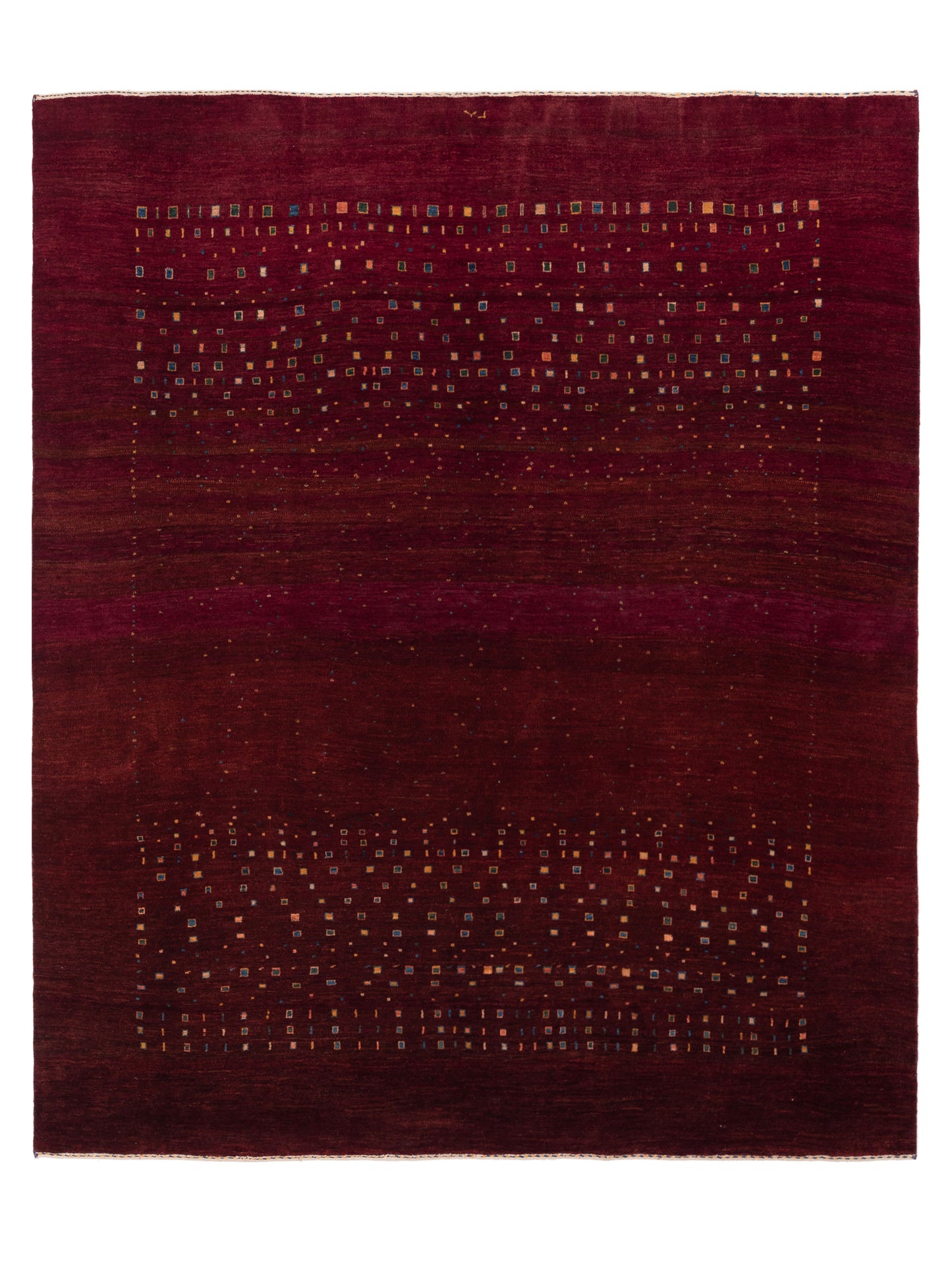 Siena Modern Gabbeh Red Contemporary