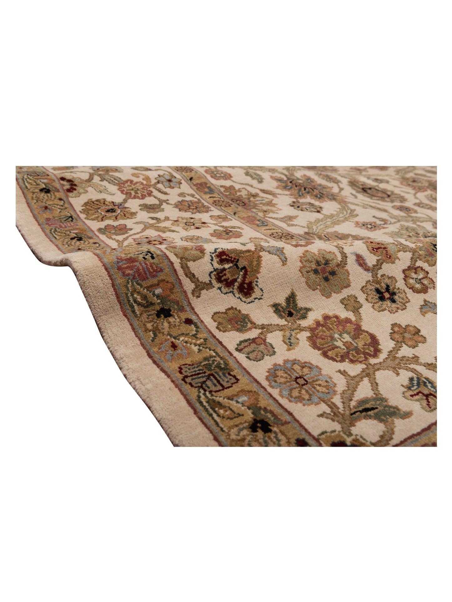 Crown 81561 Ivory Ivory 8.1x10 Hand Knotted Rug