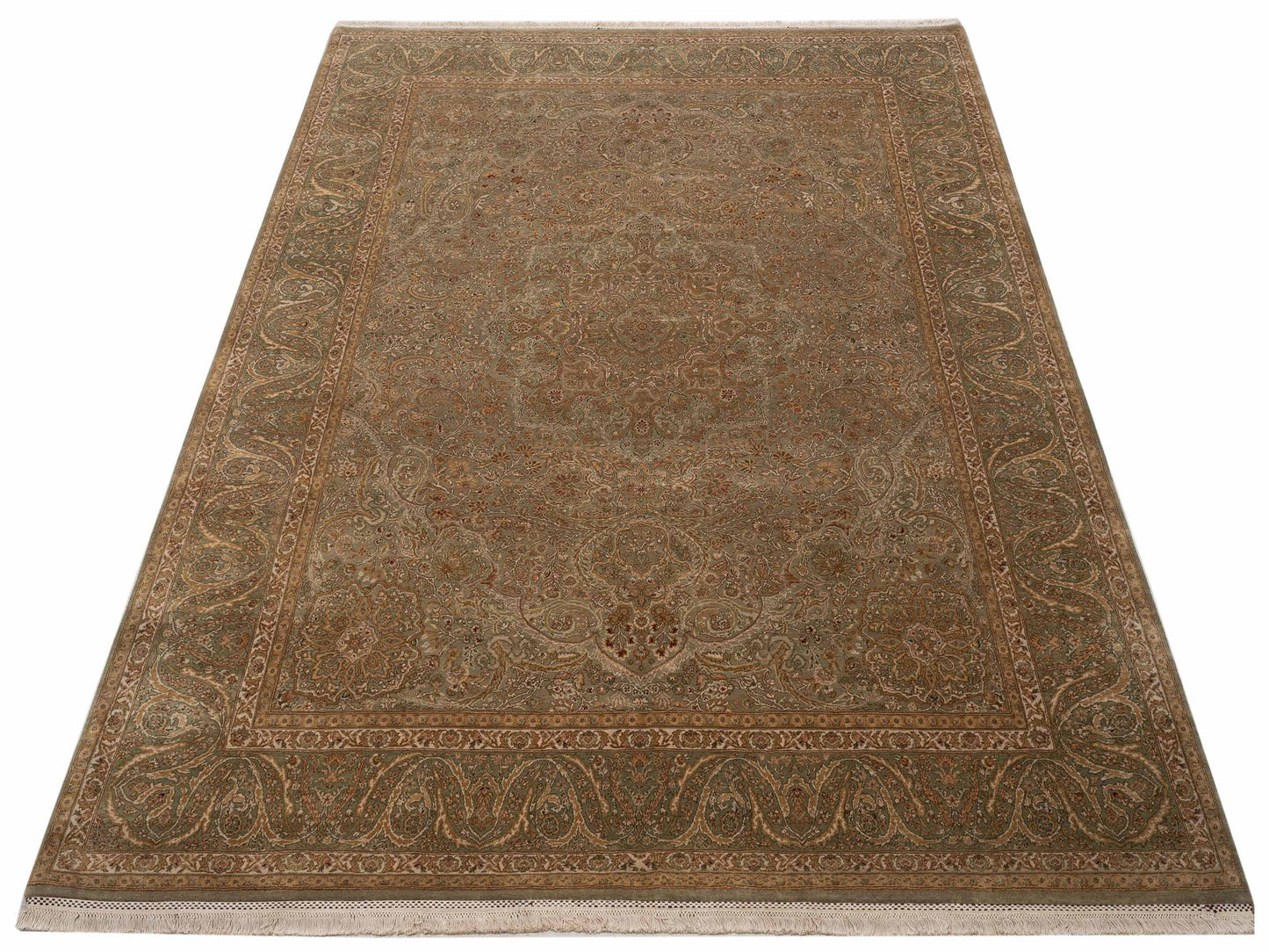 Empire 81627 Green Green 7.10x10.3 Hand Knotted Rug