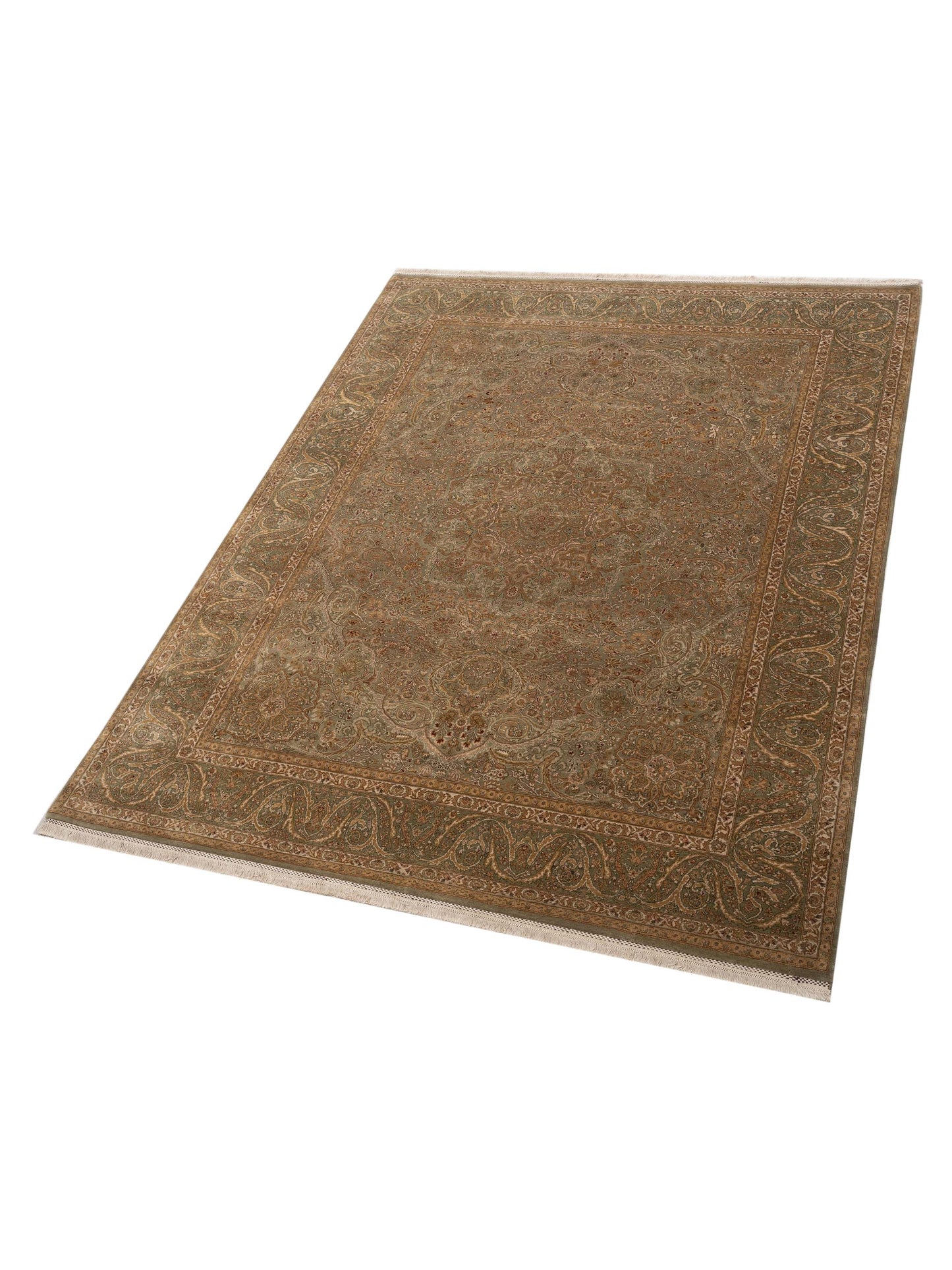 Empire 81627 Green Green 7.10x10.3 Hand Knotted Rug