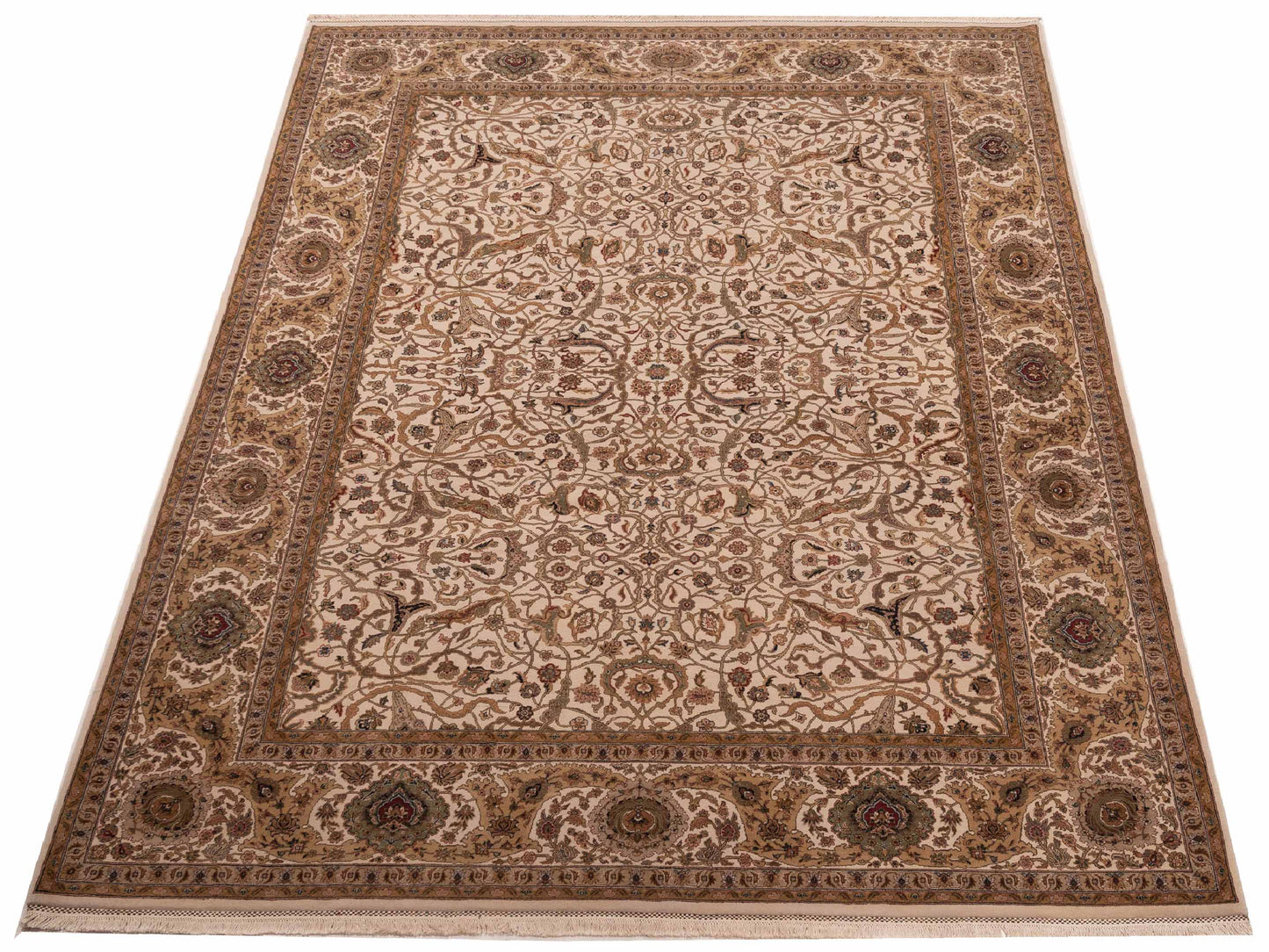 Empire 81655 Ivory Ivory 8.11x11.10 Hand Knotted Rug