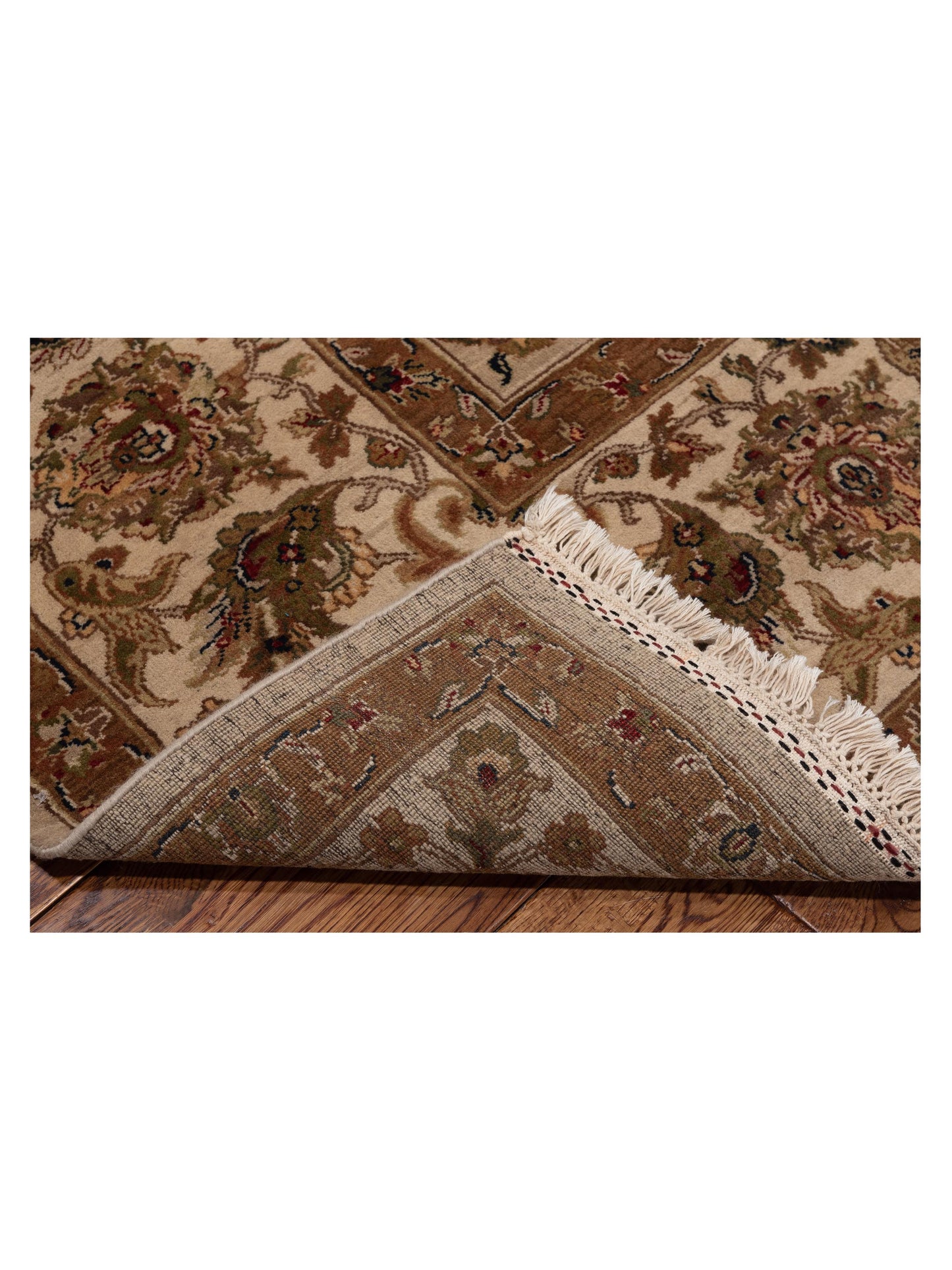 Crown 81673 Silver Ivory 8.2x10.3 Hand Knotted Rug