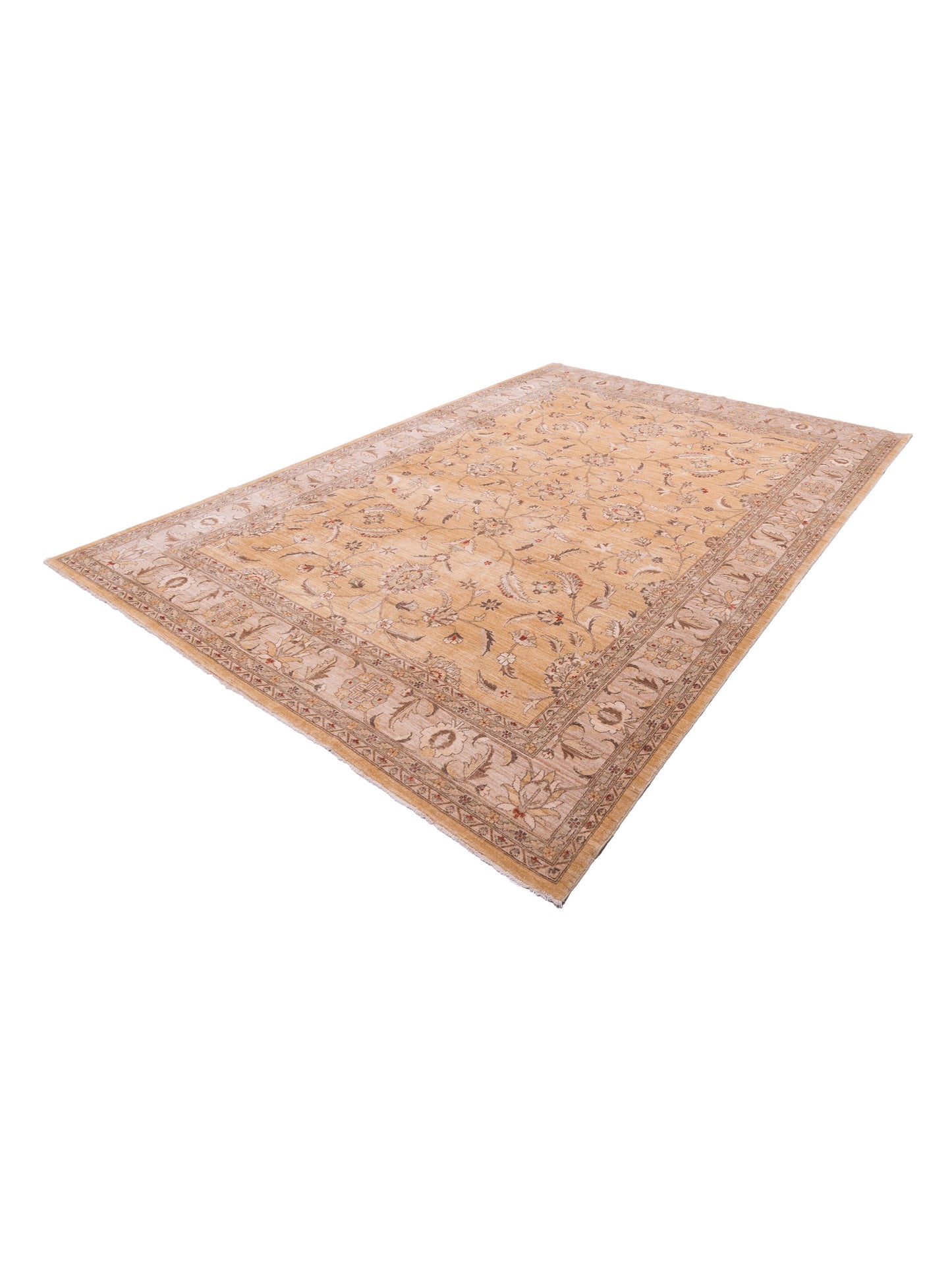 Sultan 82003 Gold Beige 10.1x13.10 Hand Knotted Rug