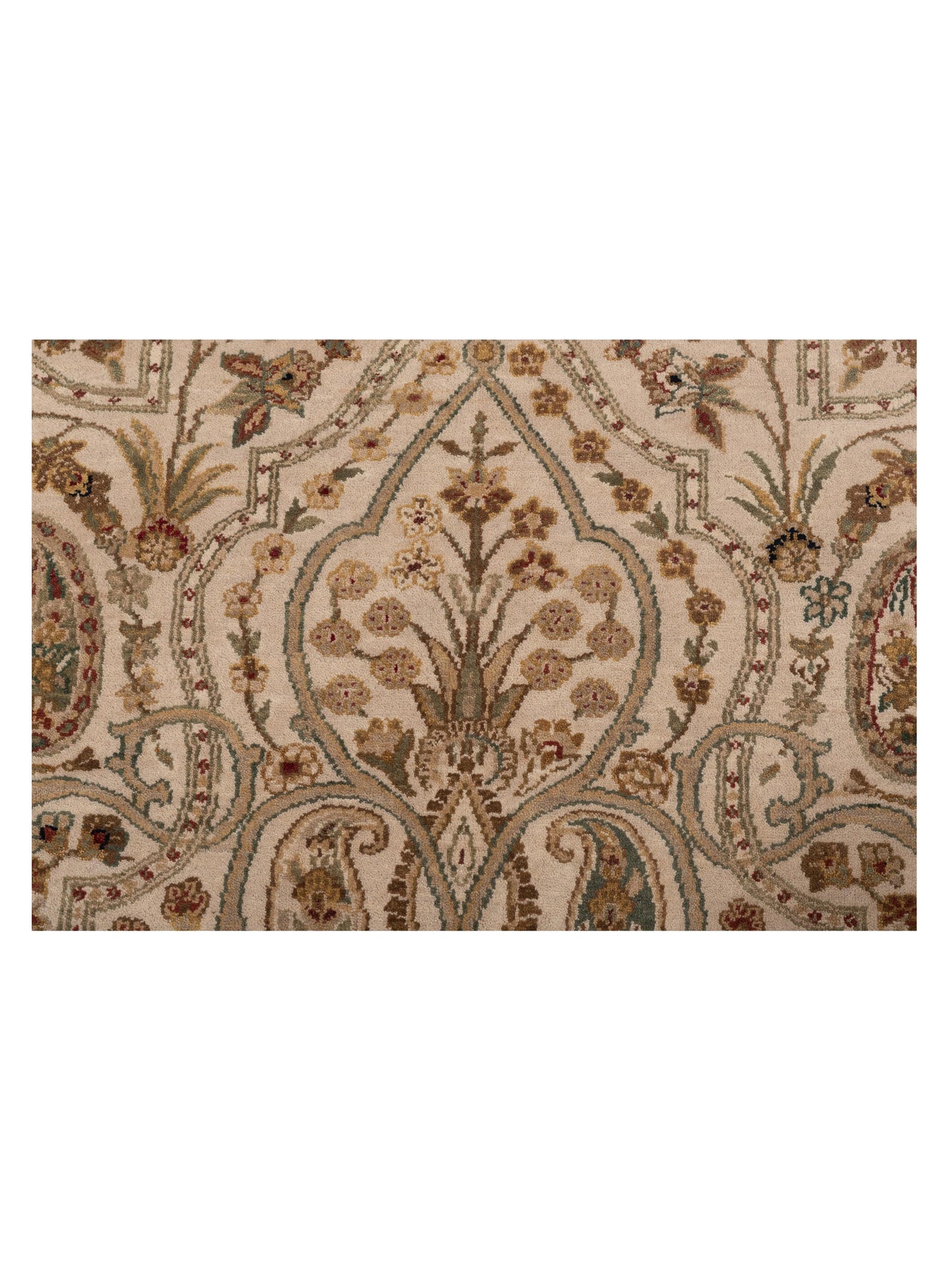 Platinum 82031 Ivory Gold 8.2x10.5 Hand Knotted Rug