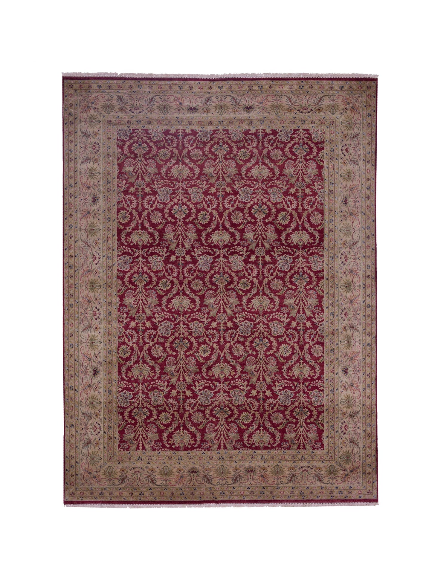 Rajpur Platinum Red Beige Traditional