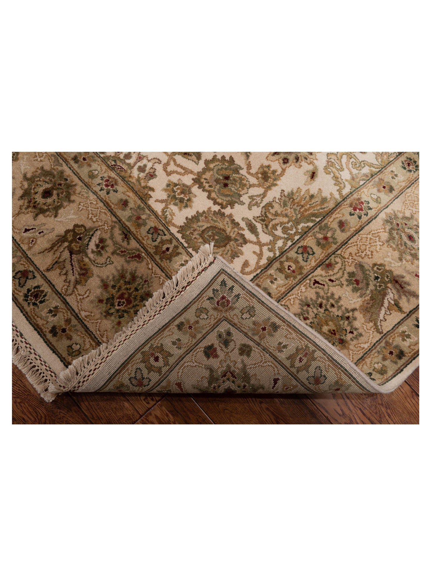 Crown 82062 Ivory Beige 8.3x9.11 Hand Knotted Rug