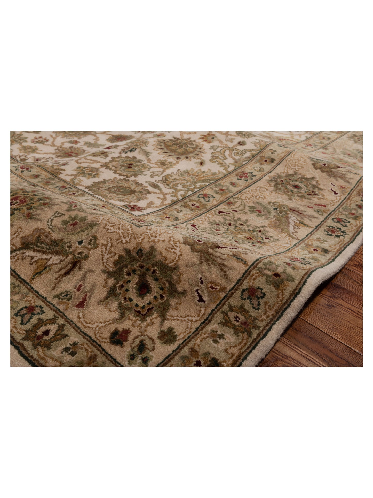 Crown 82062 Ivory Beige 8.3x9.11 Hand Knotted Rug