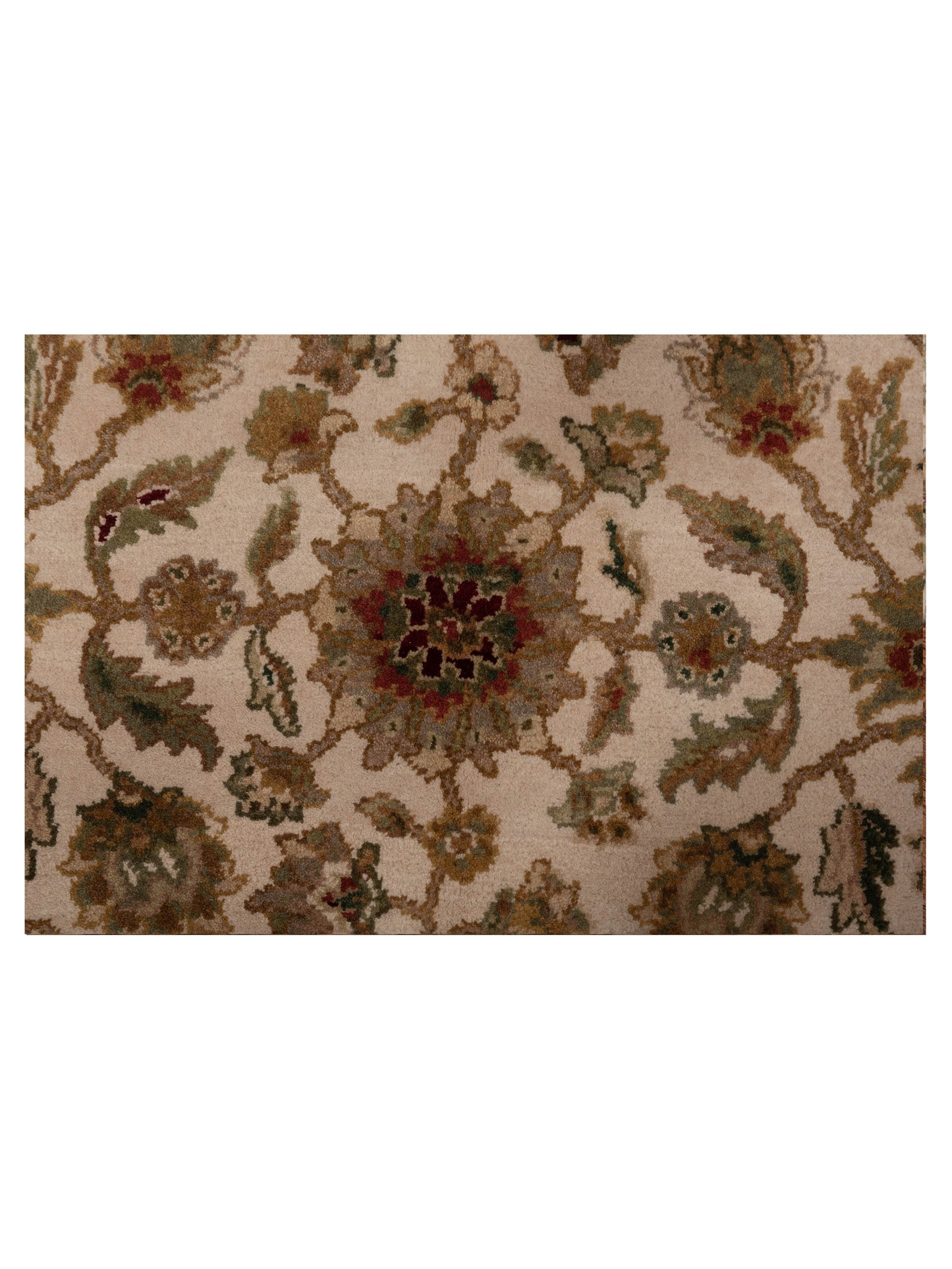 Crown 82062 Ivory Beige 8.3x9.11 Hand Knotted Rug