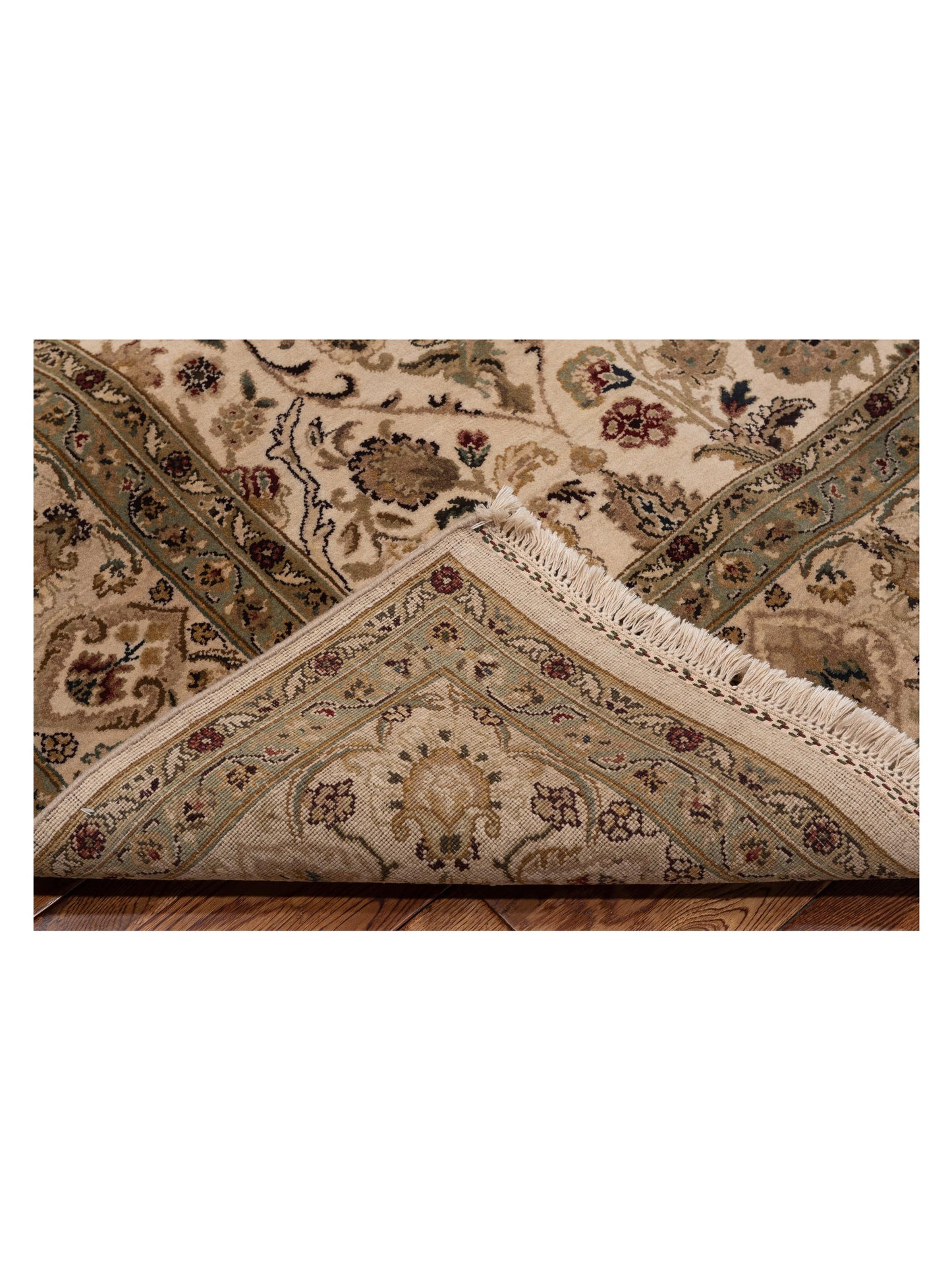 Crown 82064 Ivory Ivory 8.4x10.1 Hand Knotted Rug