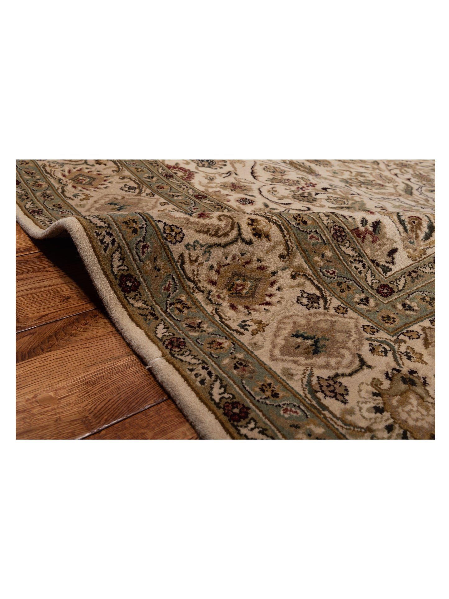 Crown 82064 Ivory Ivory 8.4x10.1 Hand Knotted Rug
