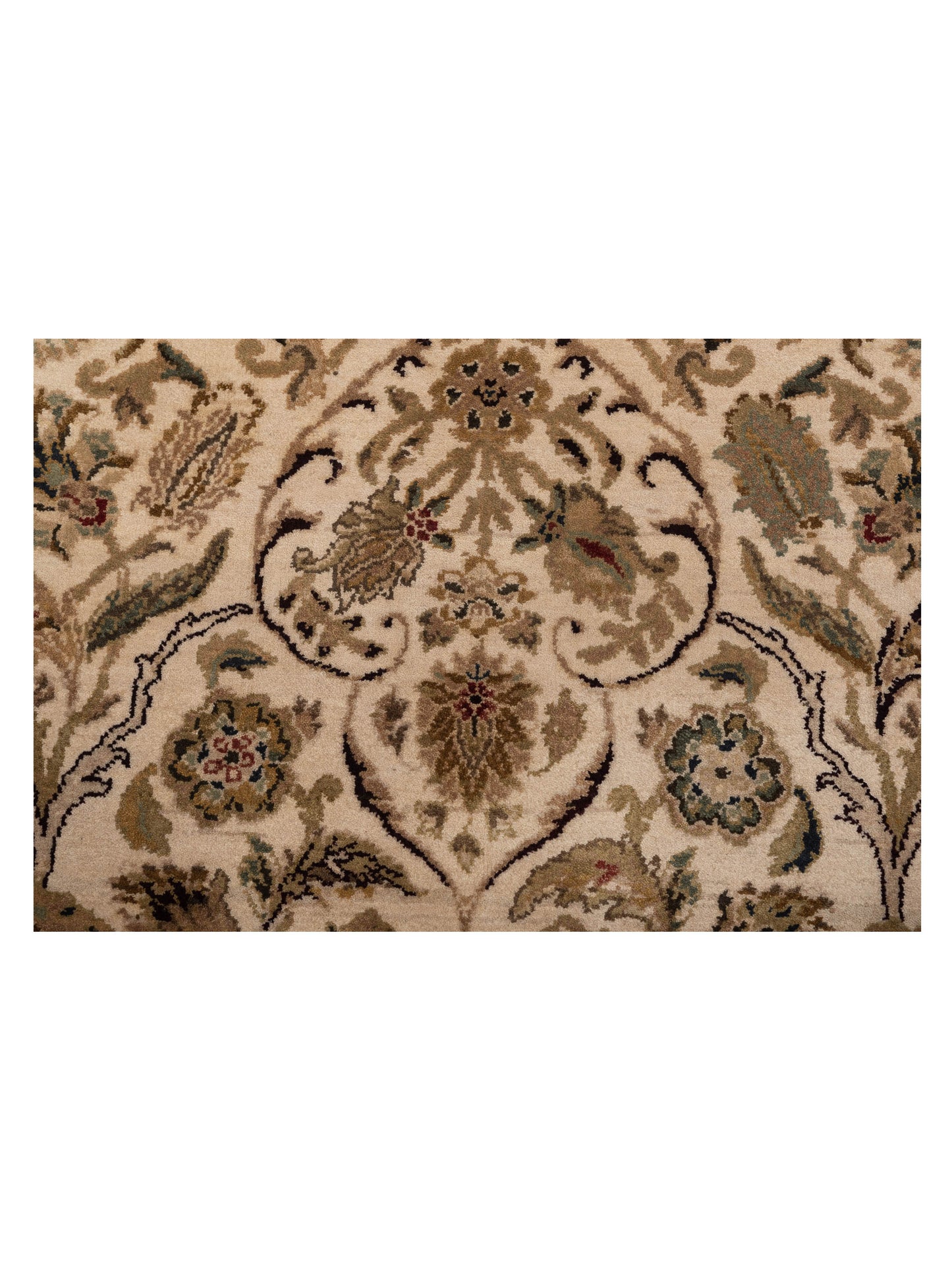 Crown 82064 Ivory Ivory 8.4x10.1 Hand Knotted Rug