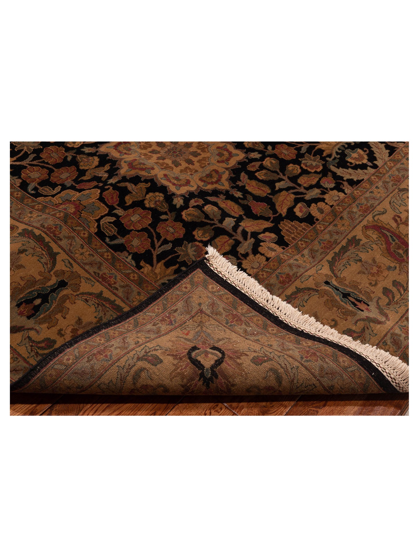 Crown 82067 Black Gold 9.3x12.3 Hand Knotted Rug
