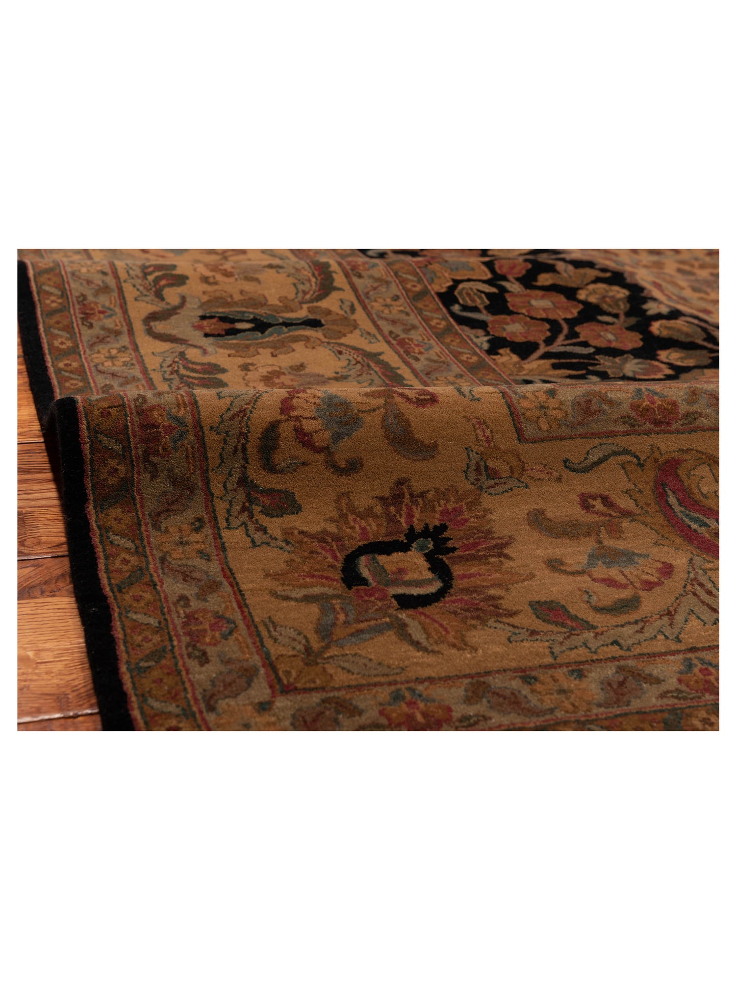 Crown 82067 Black Gold 9.3x12.3 Hand Knotted Rug