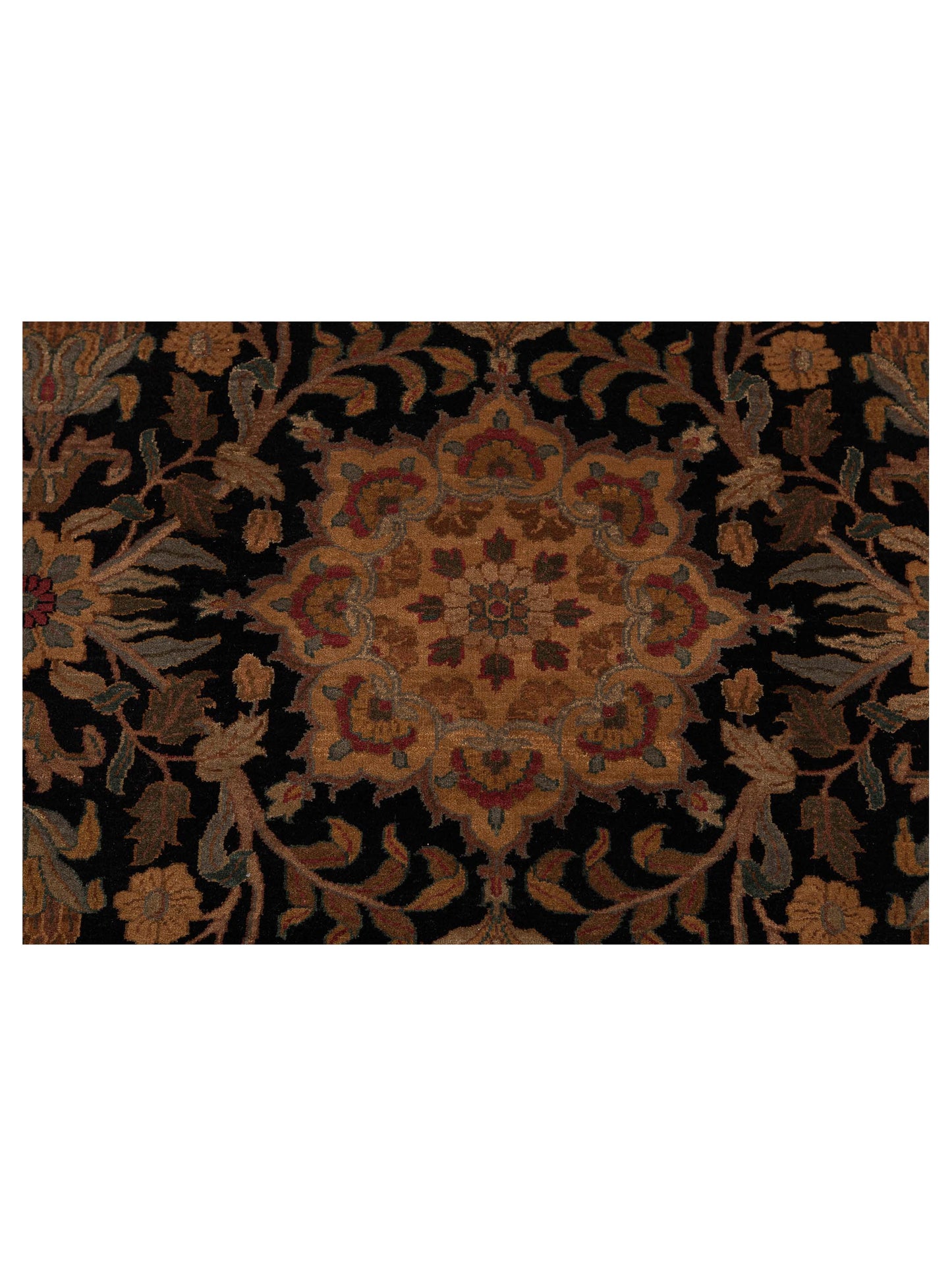 Crown 82067 Black Gold 9.3x12.3 Hand Knotted Rug
