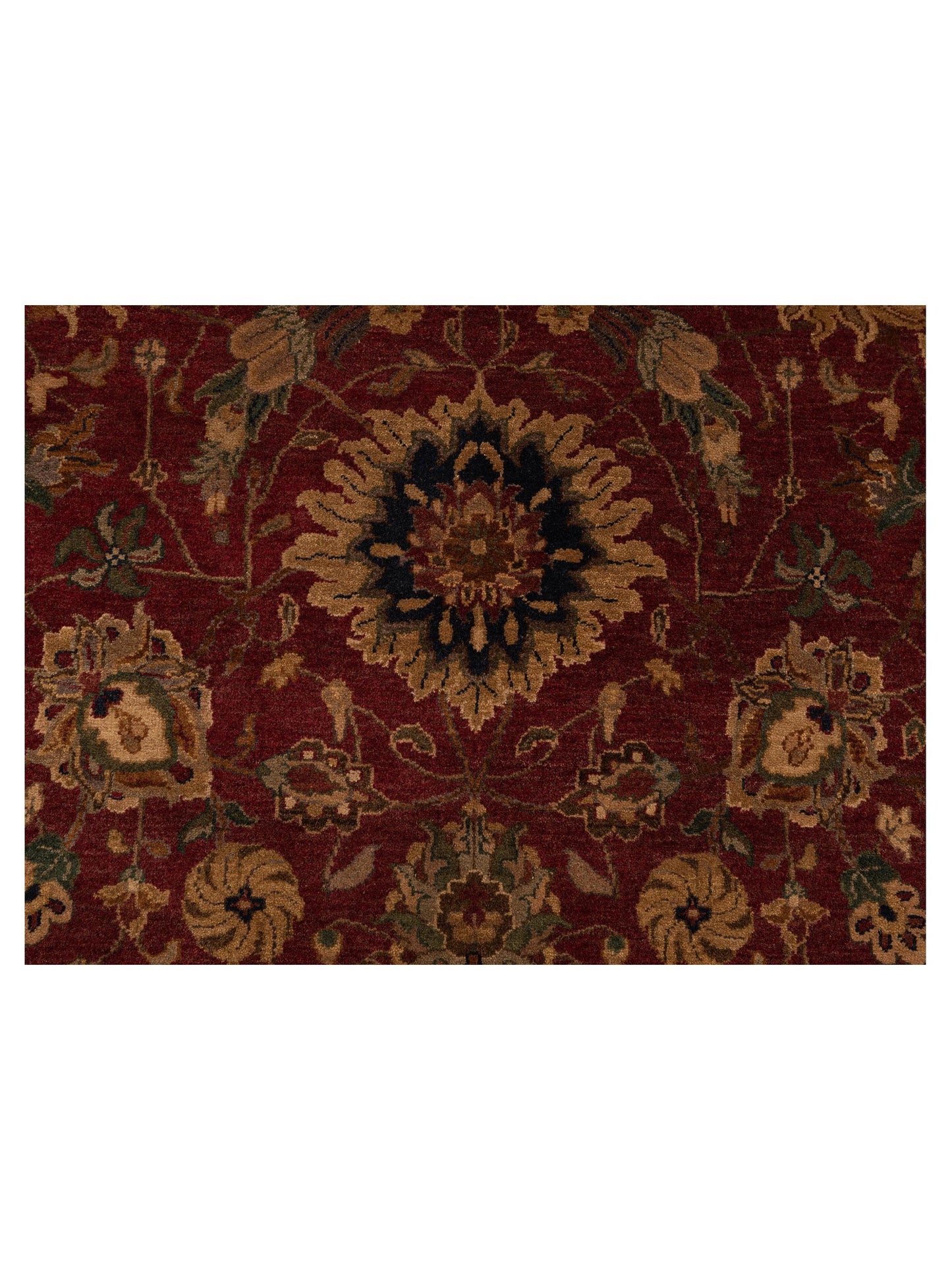 Crown 82070 Burgundy Navy 9.2x12.3 Hand Knotted Rug